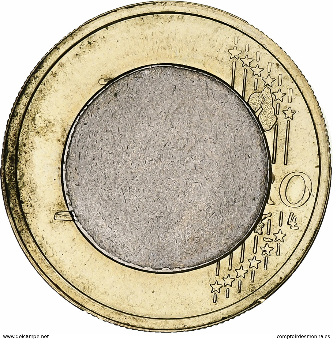 France, Euro, 1999, Paris, Error Split Core, SUP+, Bimétallique, KM:1288 - Variétés Et Curiosités