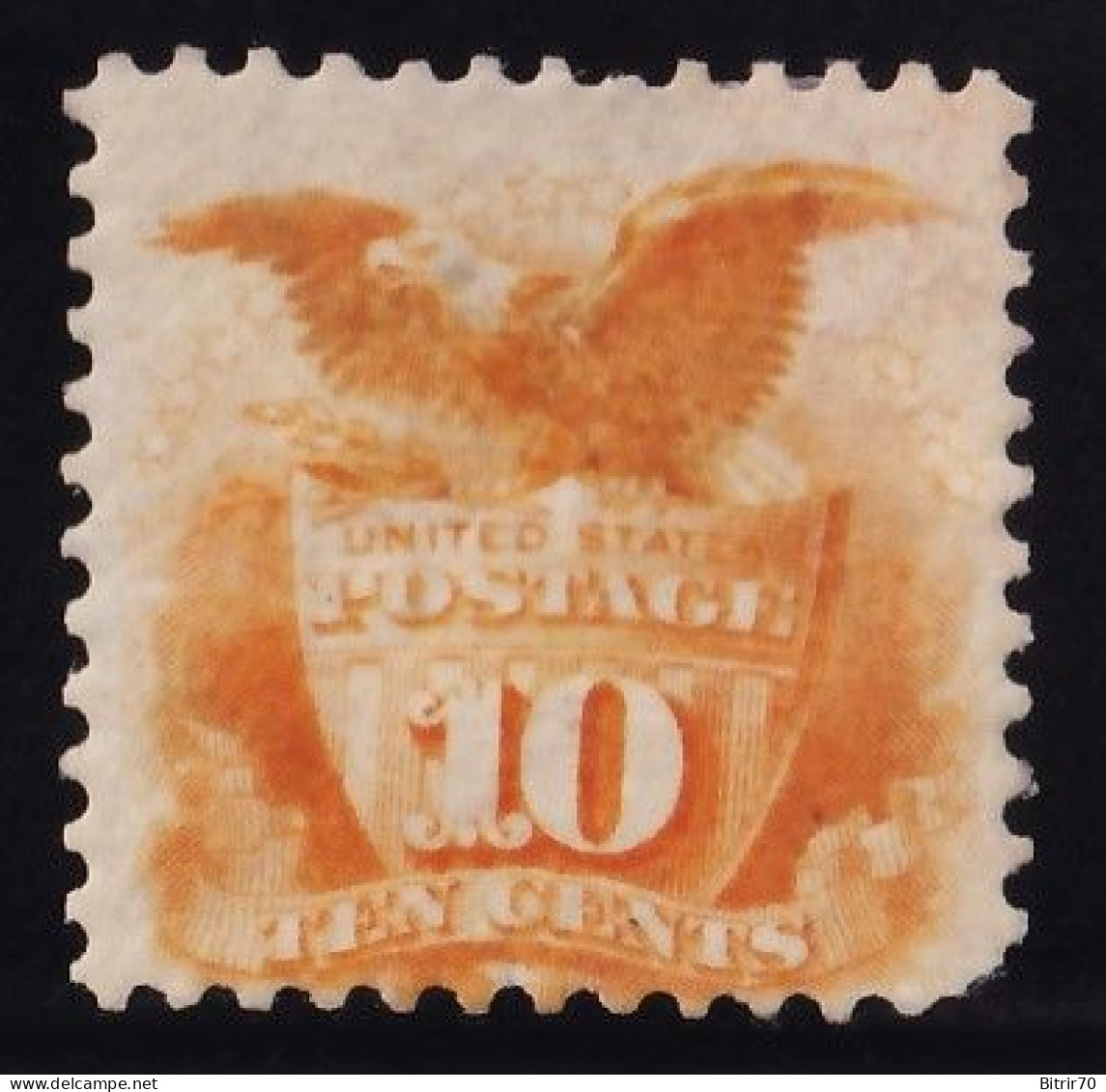 Estados Unidos, 1869  Y&T. 33. MH. 10 C. Amarillo - Nuevos