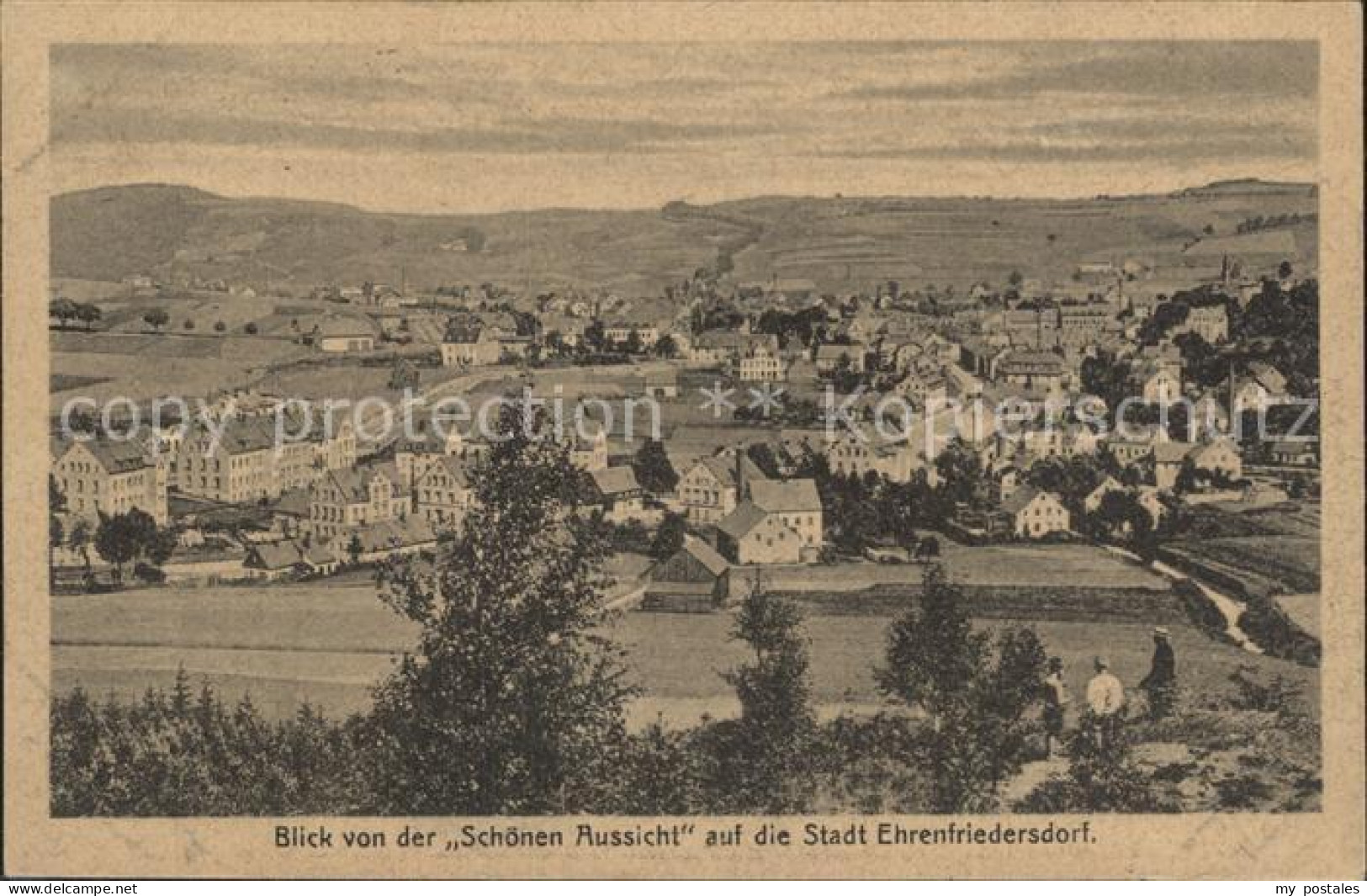 42315752 Ehrenfriedersdorf Erzgebirge Blick Von Der Schoenen Aussicht Ehrenfried - Ehrenfriedersdorf