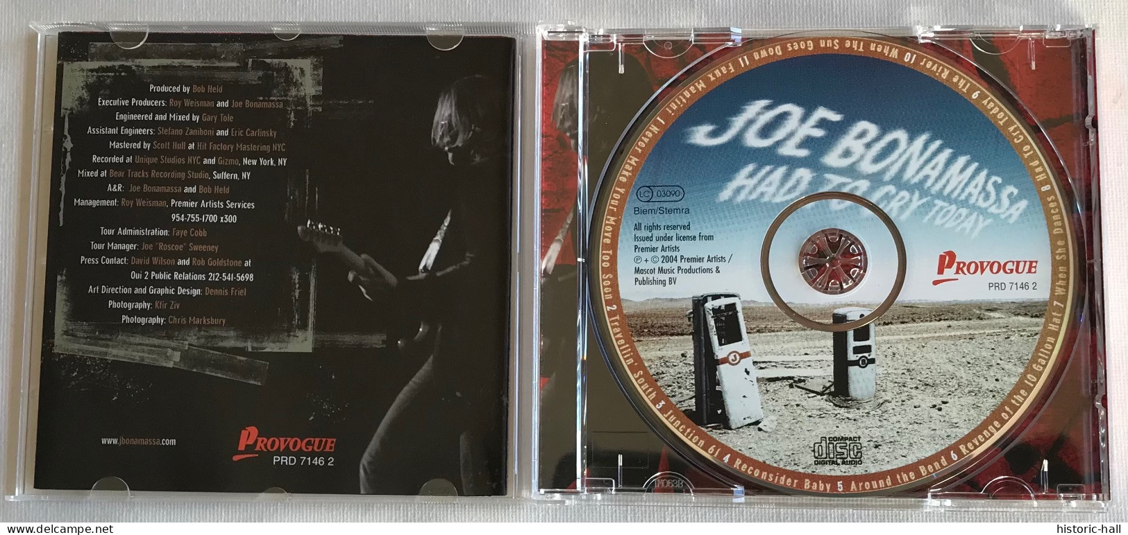 JOE BONAMASSA - Had To Cry Today - CD - 2004 - Blues