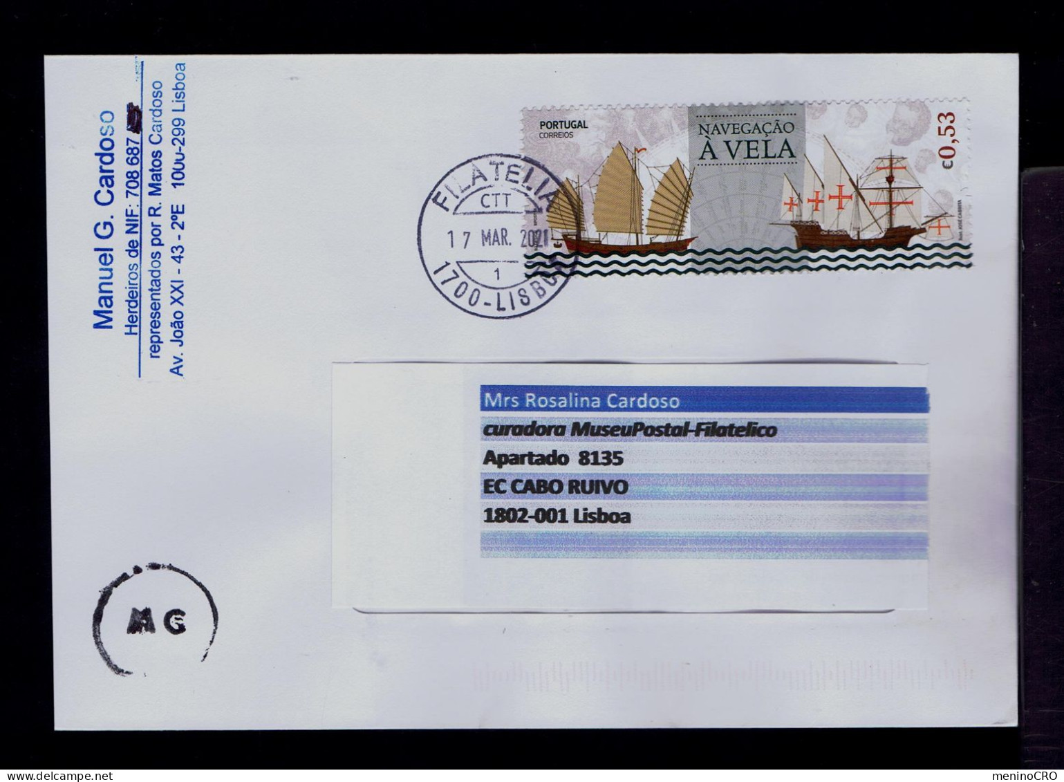 Gc8202 PORTUGAL Christiane Portuguese Voile Navigation Macau Transports Asie Typical Bateaux Mailed - Autres (Mer)