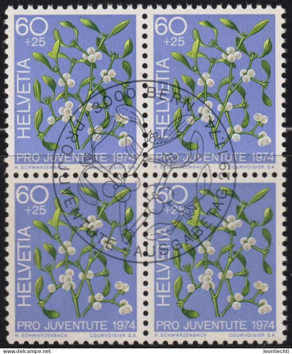 1974 Schweiz Pro Juventute ET ° Zum: CH J251, Mi: CH 1045, Mistel, Giftpflanzen Des Waldes - Plantas Tóxicas