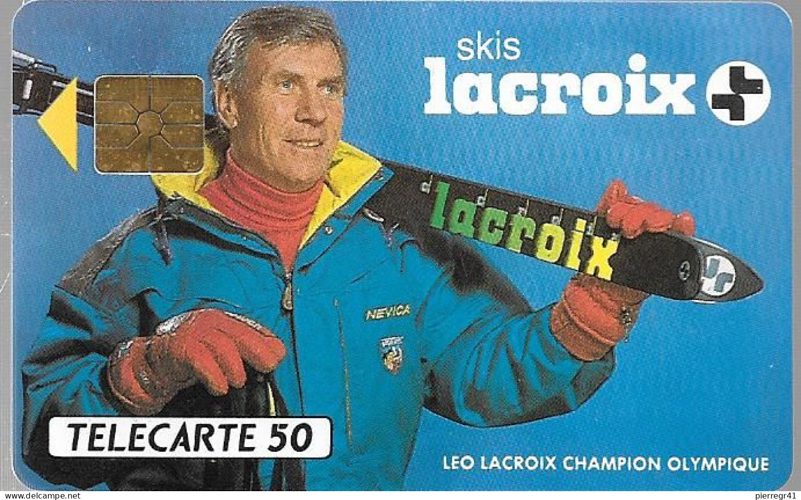 CARTE-PRIVEE-1991-D576-02/91-GEMA-LACROIX-Materiels De SKI-1000ex-R° Laqué-Neuve-TBE/LUXE - Privat