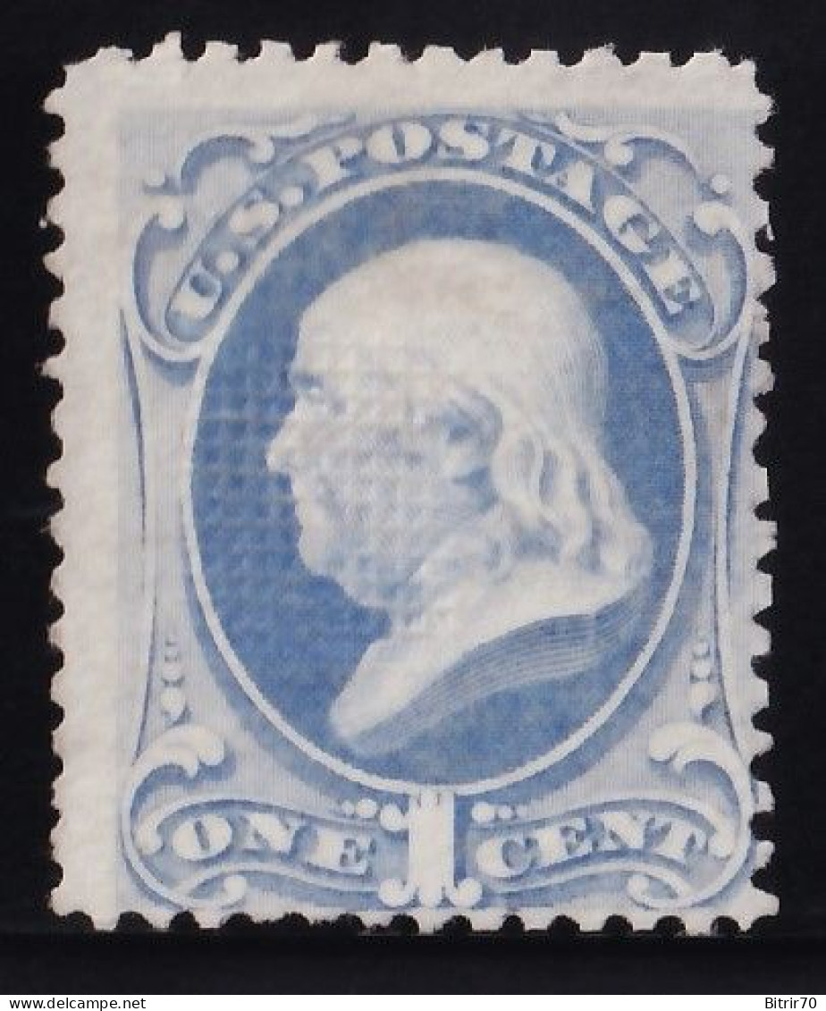 Estados Unidos, 1870-82  Y&T. 39a. (*),  1 C. Azul. [Grill.] - Unused Stamps