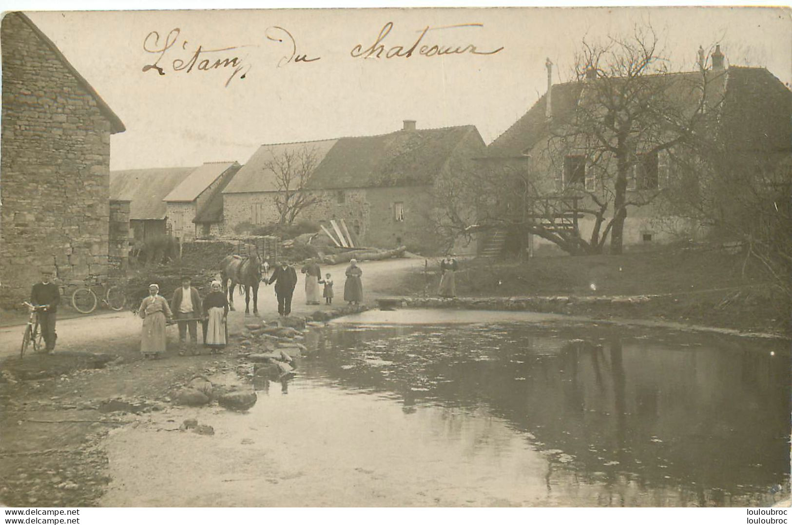 CARTE PHOTO L'ETANG DU CHATEAU - To Identify