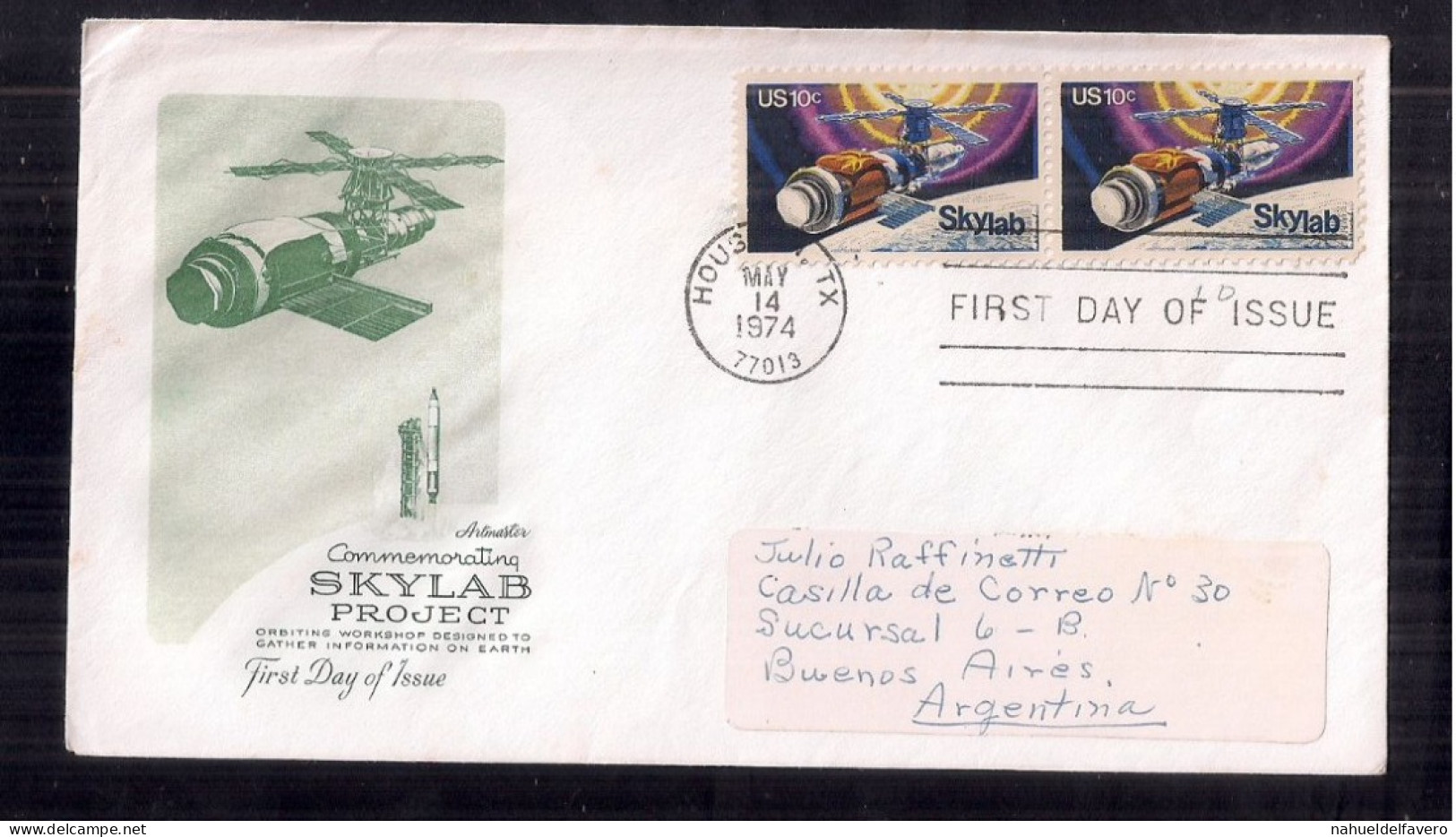 UNITED STATES,FDC SKYLAB 1974 - USA