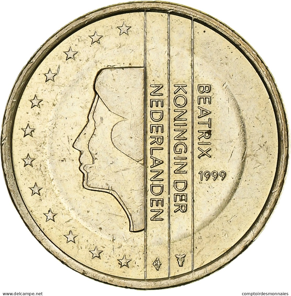 Pays-Bas, Beatrix, Euro, 1999, Utrecht, Error Monometallic, SUP, Maillechort - Errors And Oddities