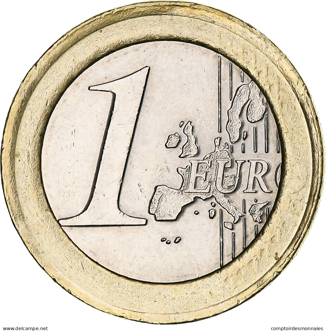 Pays-Bas, Beatrix, Euro, 1999, Utrecht, Error Wrong Ring, TTB+, Bimetallic - Variétés Et Curiosités