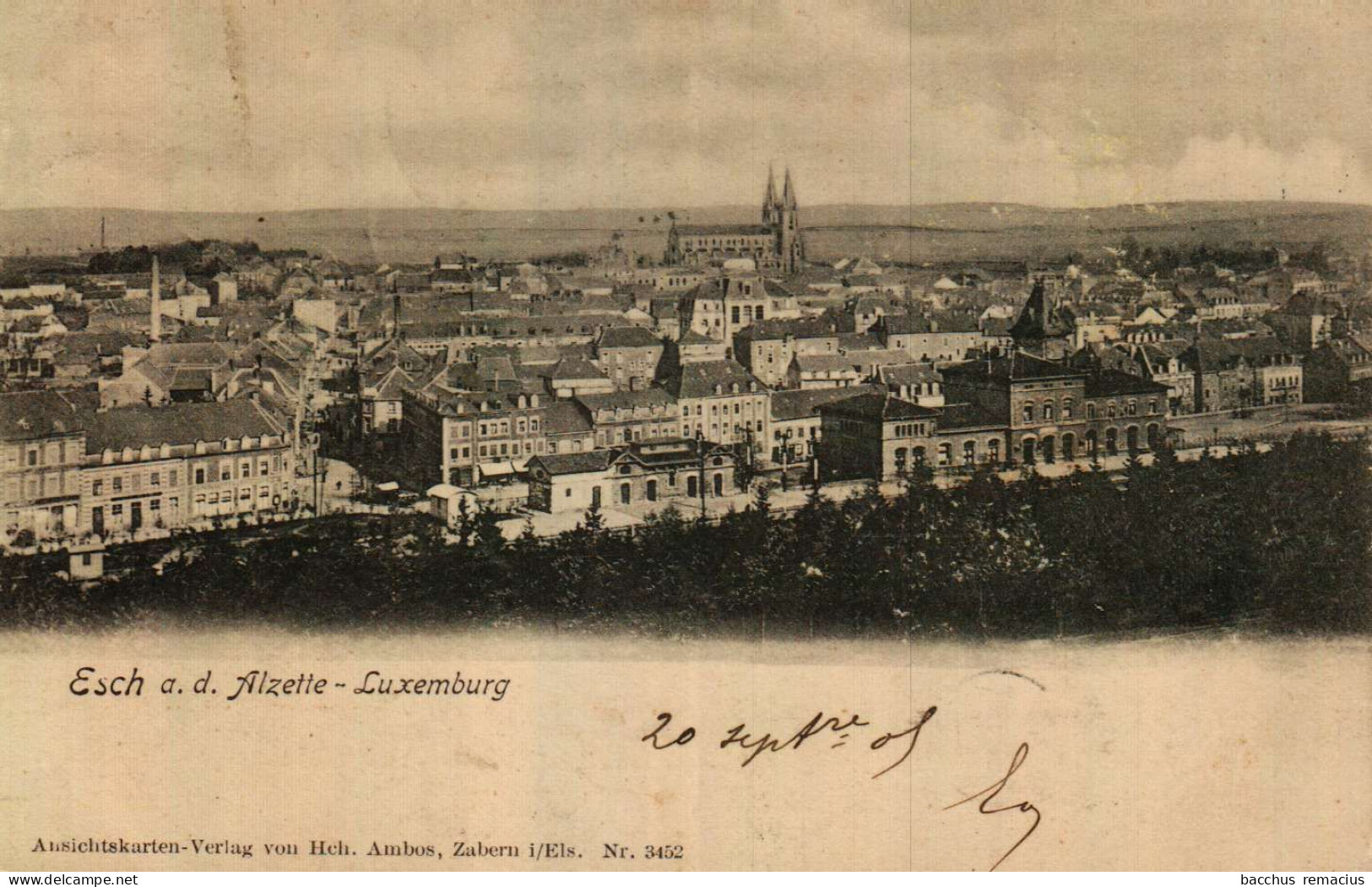 ESCH-SUR-ALZETTE    1905  Ansichtskarten-Verlag Von Hch. Ambos, Zabern I.Els. Nr 3452 - Esch-Alzette