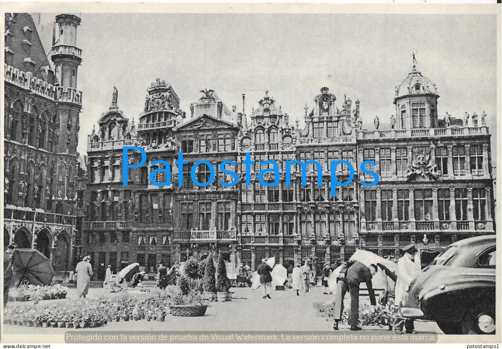 220866 BELGIUM BRUXELLES MARKET CANCEL 1950 CIRCULATED TO ARGENTINA POSTAL STATIONERY POSTCARD - Other & Unclassified