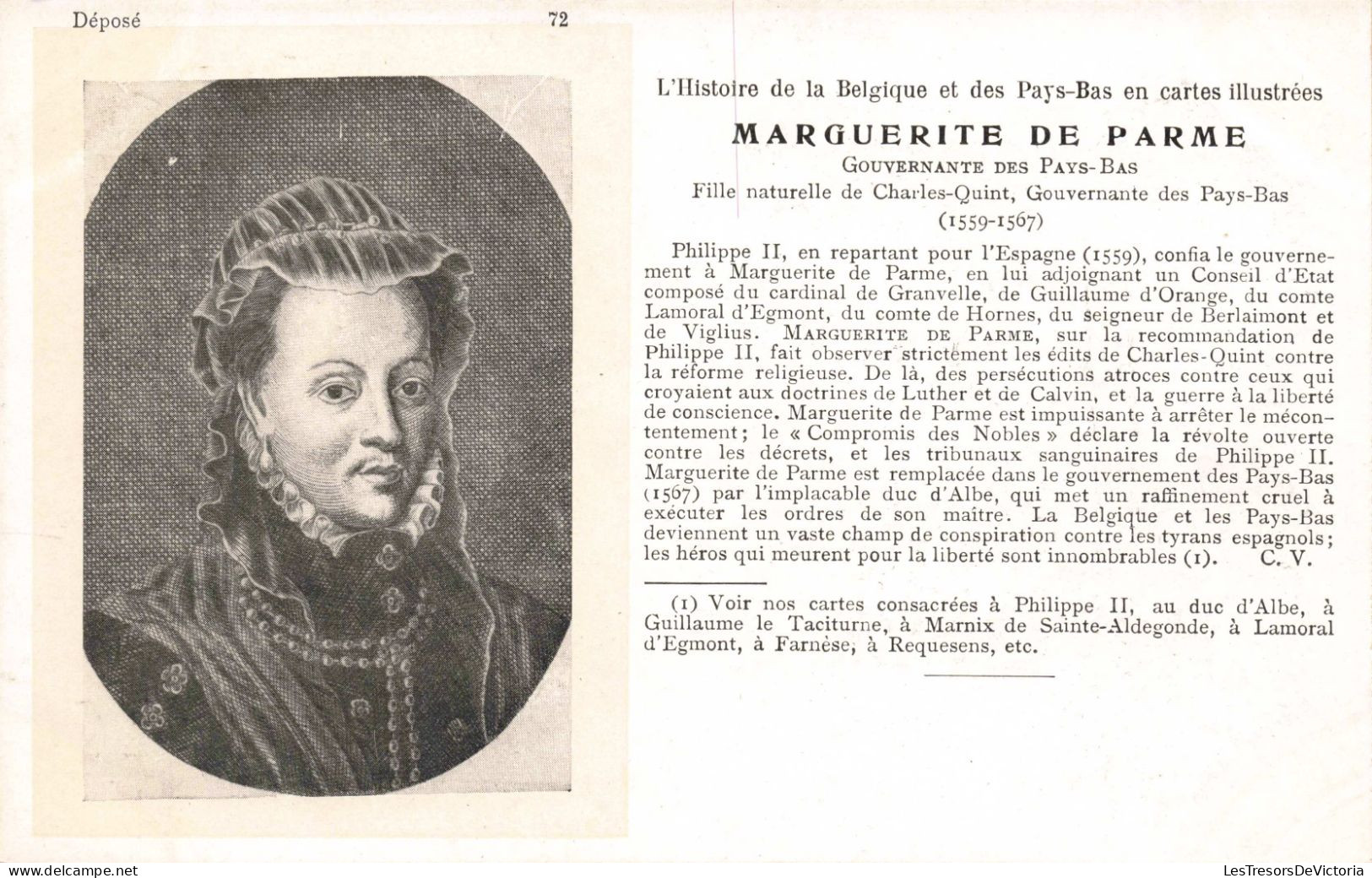 CELEBRITES - Femmes Célèbres - Marguerite De Parme - Gouvernante Des Pays-Bas - Carte Postale Ancienne - Personaggi Storici