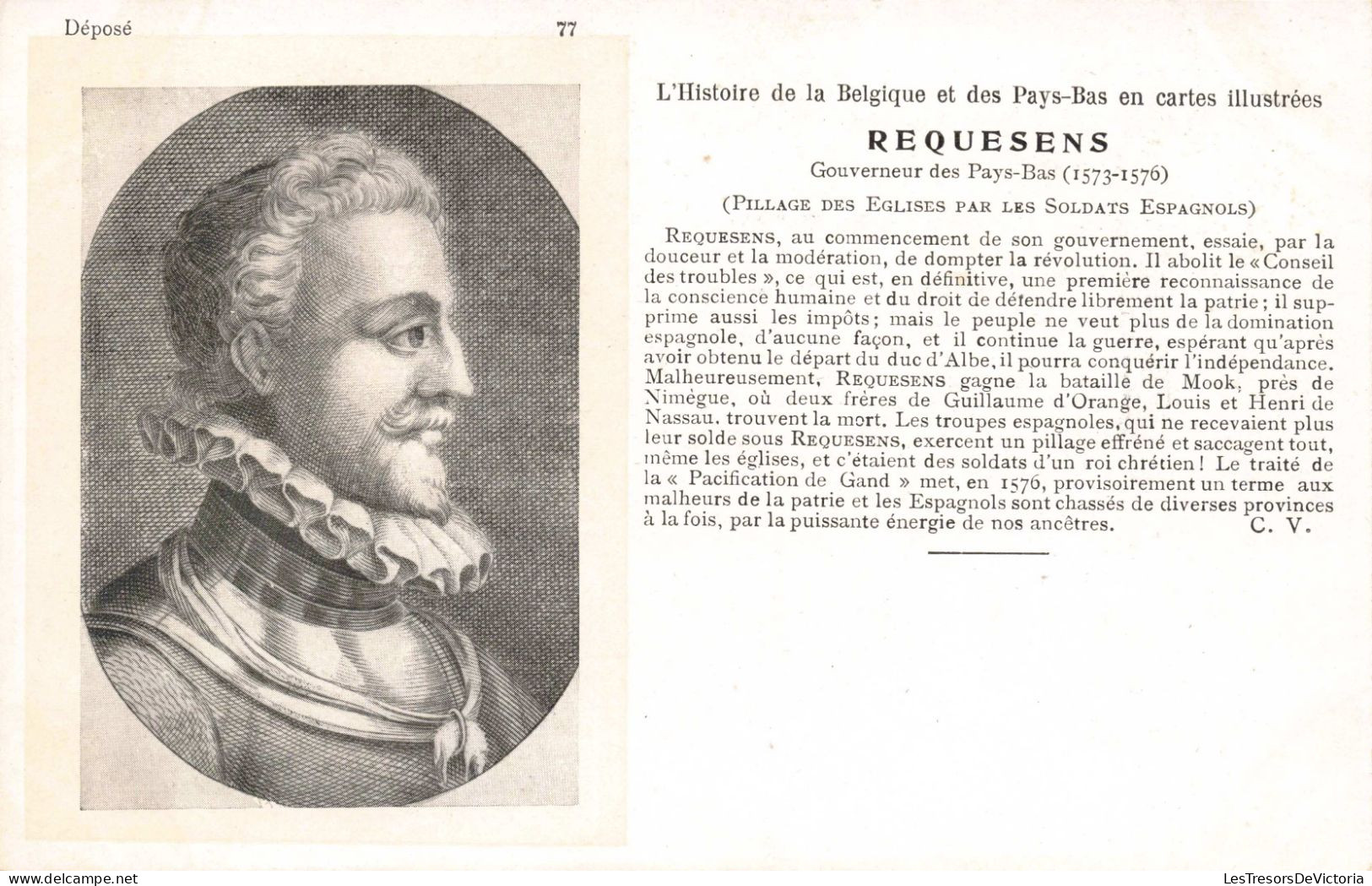 CELEBRITES - Hommes Politiques - Requesens - Gouverneur Des Pays-Bas - Carte Postale Ancienne - Hommes Politiques & Militaires