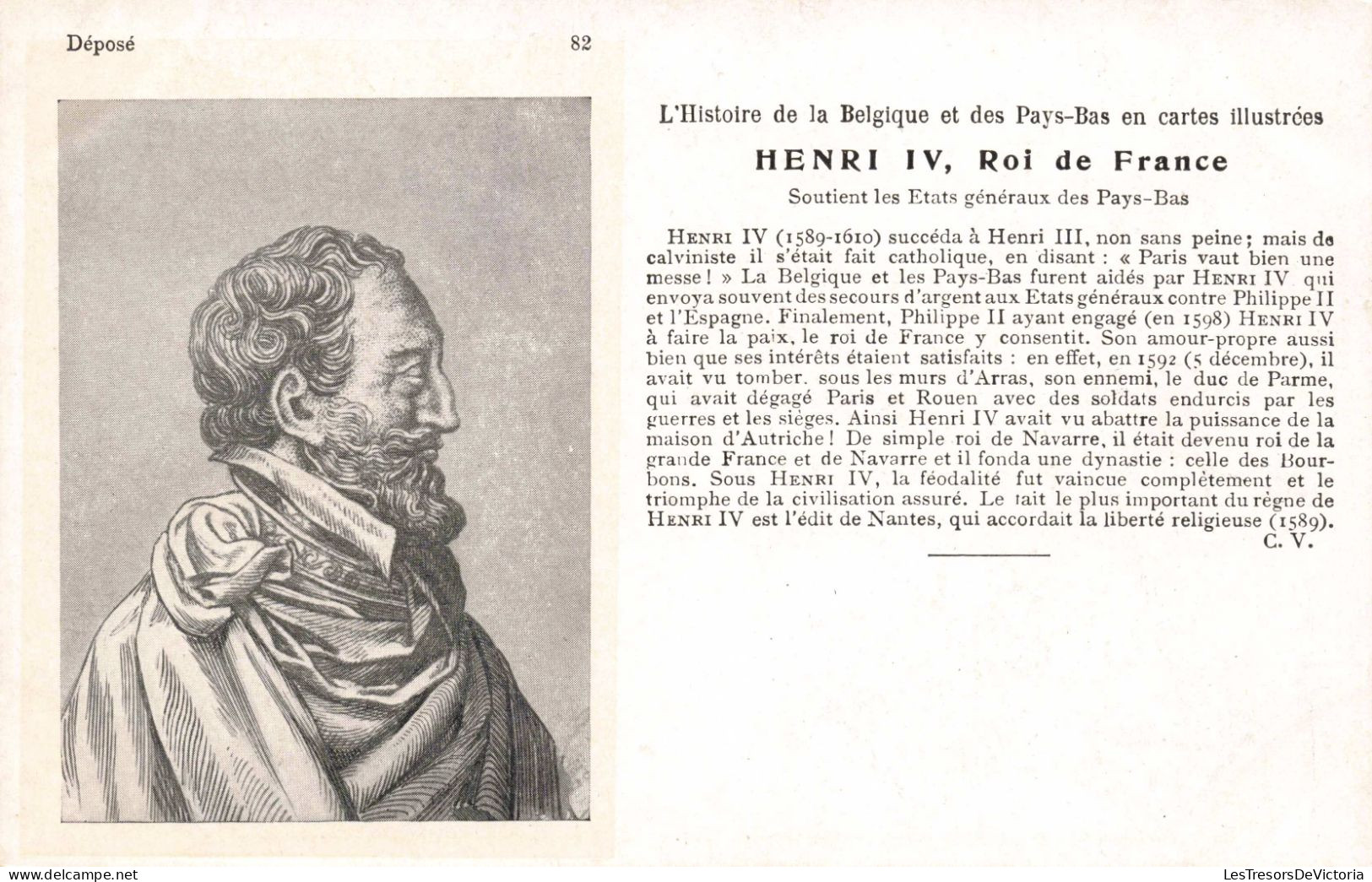 CELEBRITES - Hommes Politiques - Henri IV, Roi De France - Carte Postale Ancienne - Politische Und Militärische Männer