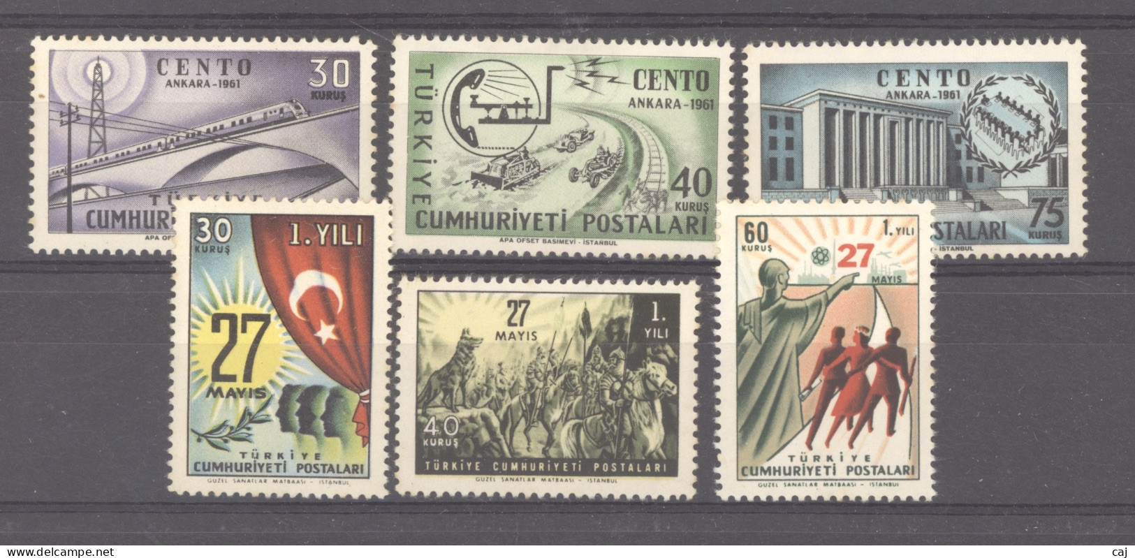 Turquie  :  Yv  1585-90  ** - Unused Stamps