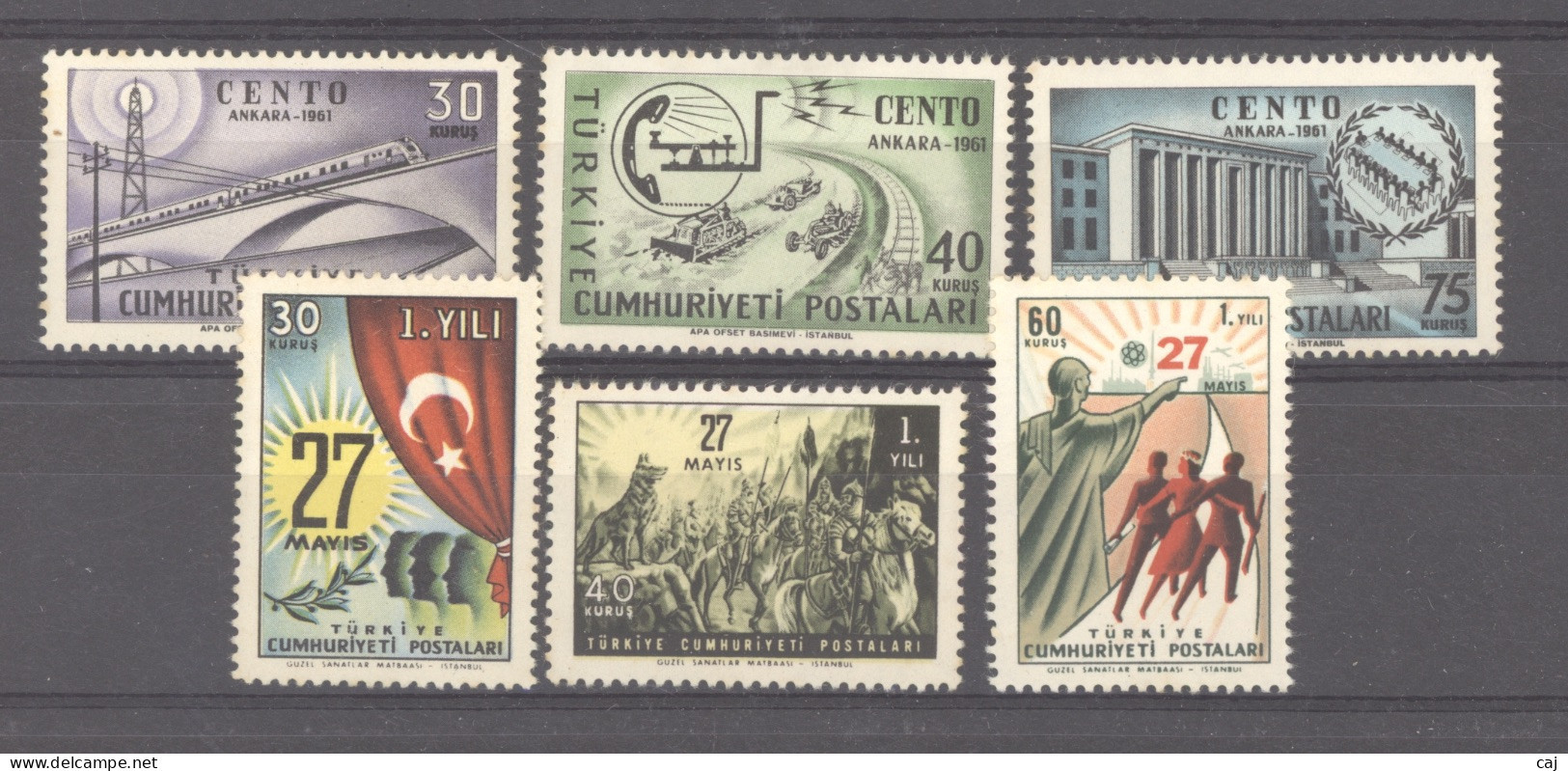 Turquie  :  Yv  1585-90  ** - Neufs