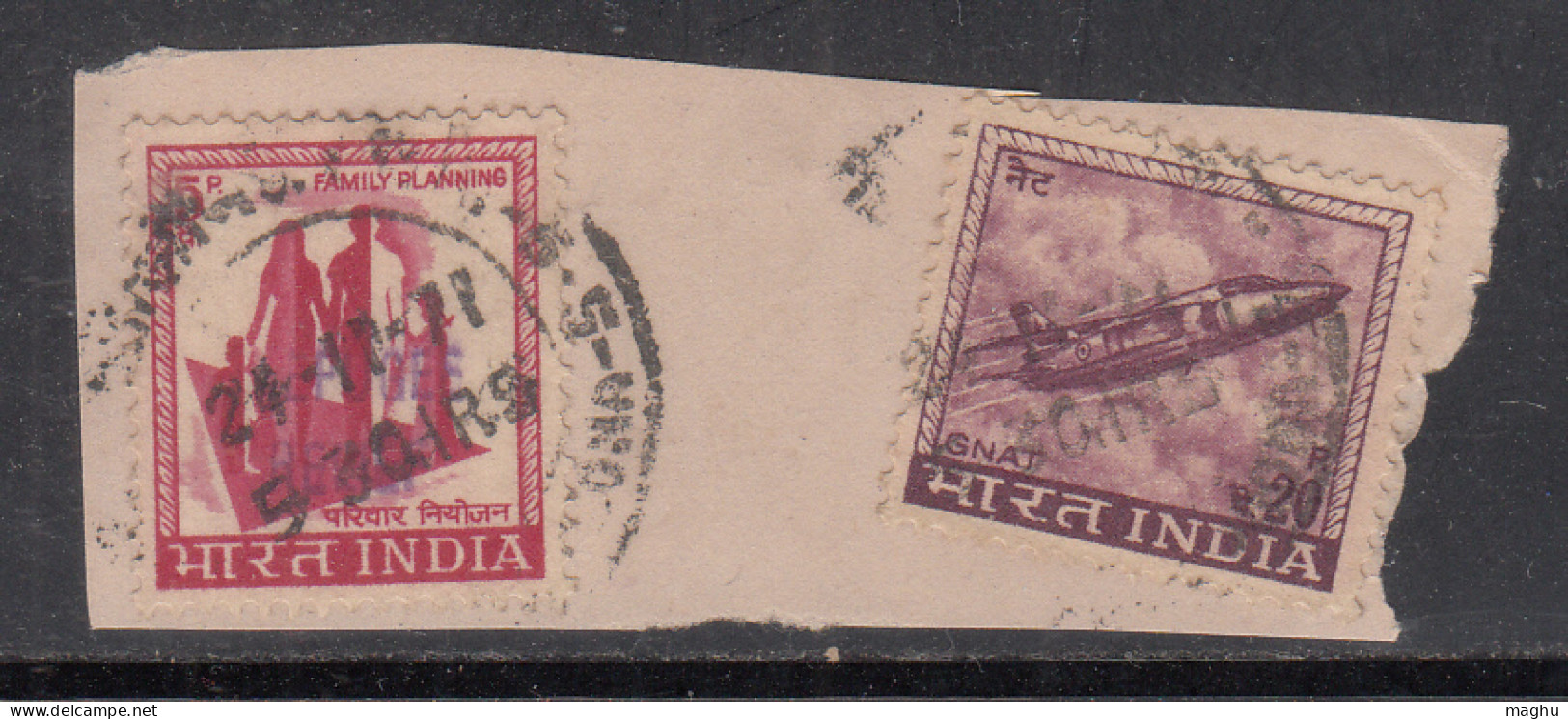 Refugee Relief Used On Piece, India RRT - Timbres De Bienfaisance