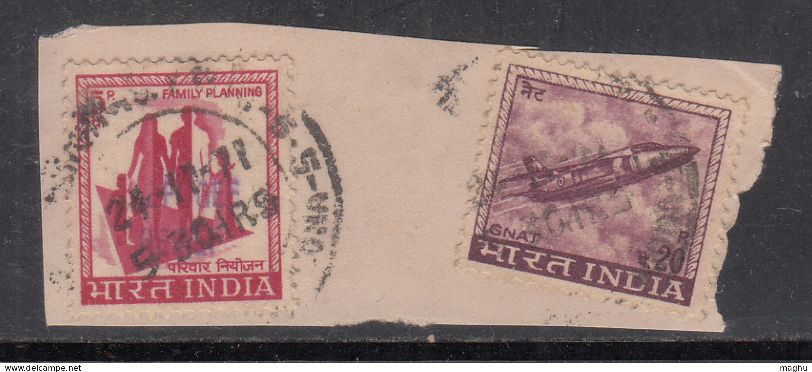 Refugee Relief Used On Piece, India RRT - Francobolli Di Beneficenza