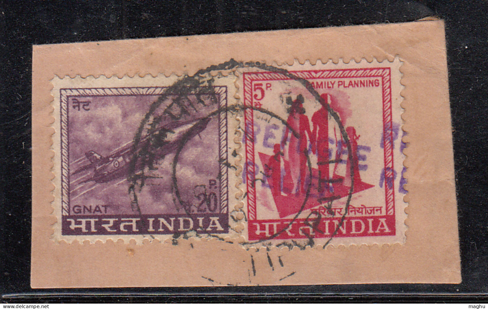 Refugee Relief Used On Piece, India RRT - Timbres De Bienfaisance