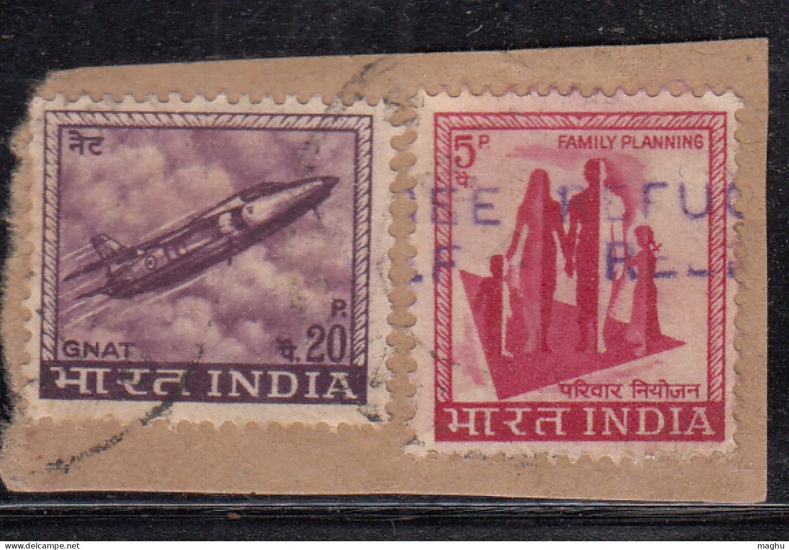 Refugee Relief Used On Piece, India RRT - Timbres De Bienfaisance