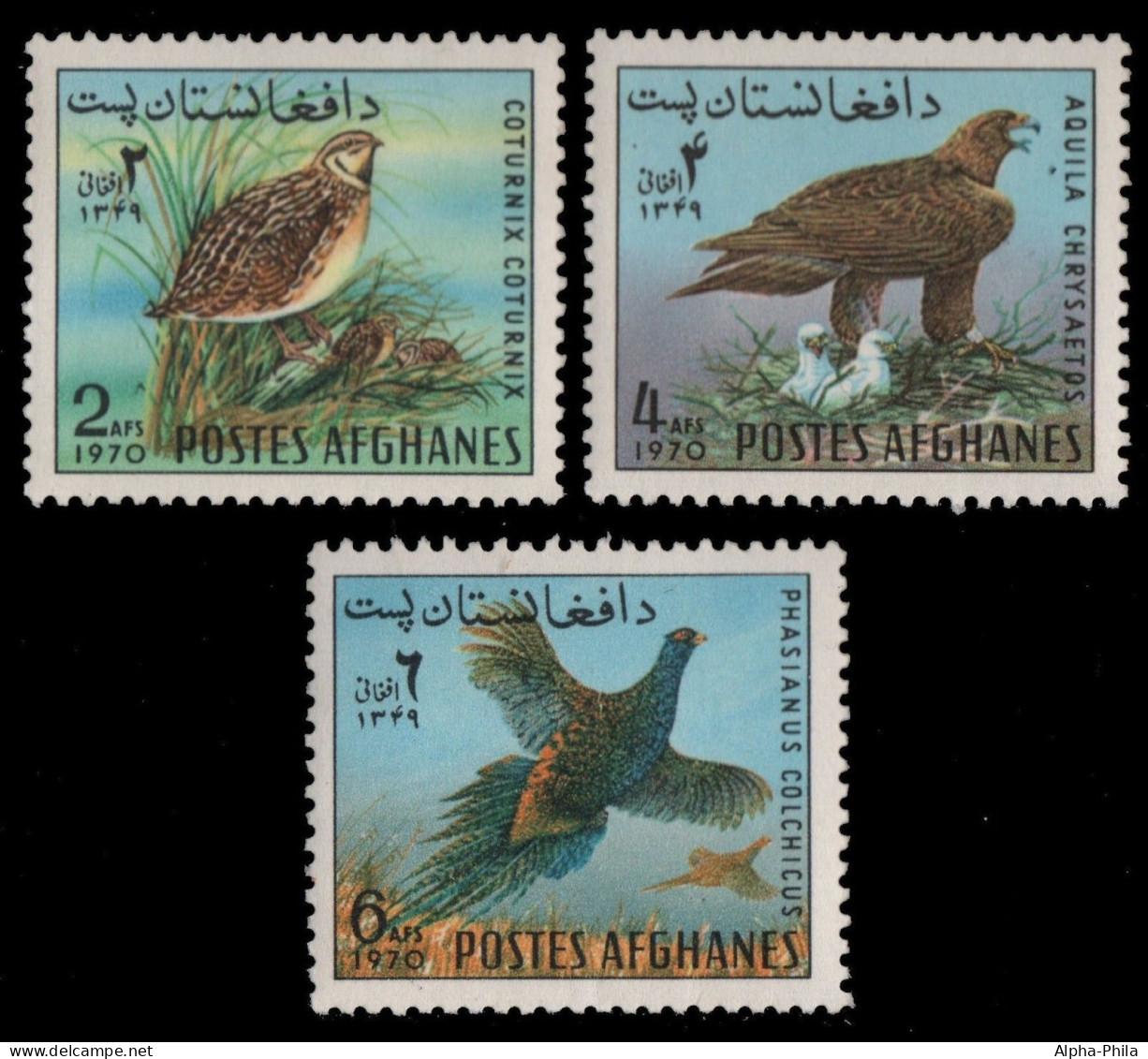 Afghanistan 1970 - Mi-Nr. 1082-1084 ** - MNH - Vögel / Birds - Afghanistan