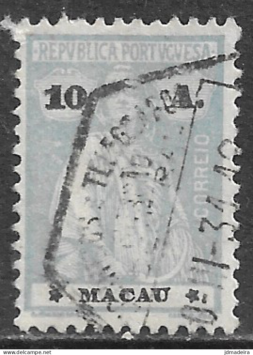 Macao Macau – 1913 Ceres Type 10 Avos Used - Usati