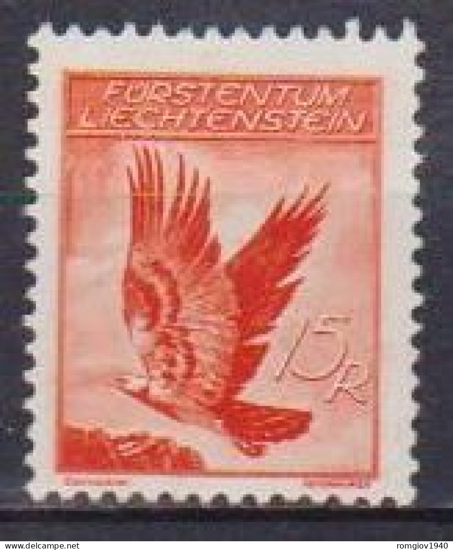 LIECHTENSTEIN 1934-35  POSTA  AEREA   AQUILA  REALE  UNIF. 10   MNH XF - Luftpost