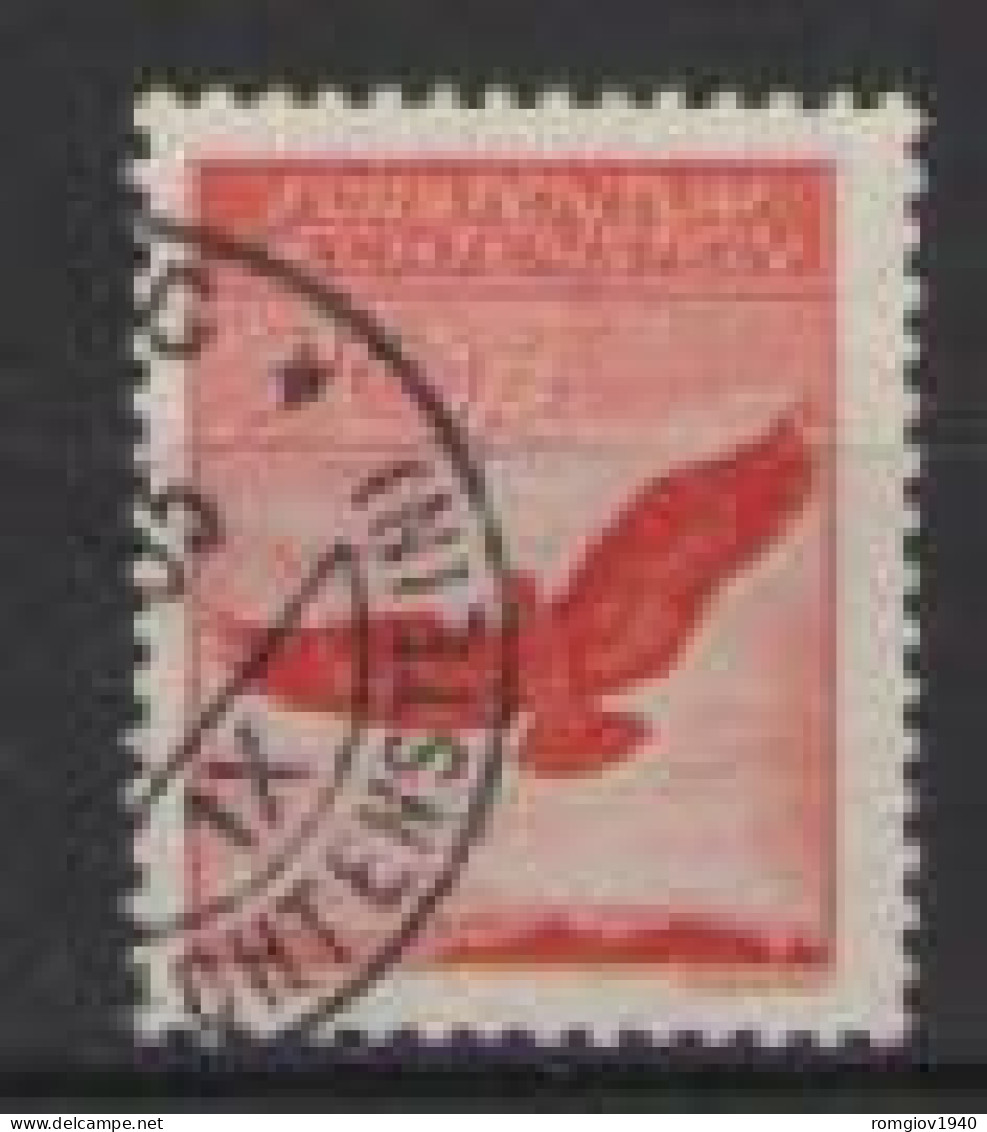 LIECHTENSTEIN 1934-35  POSTA  AEREA   AQUILA  REALE  UNIF.  11  USATO VF - Luchtpostzegels
