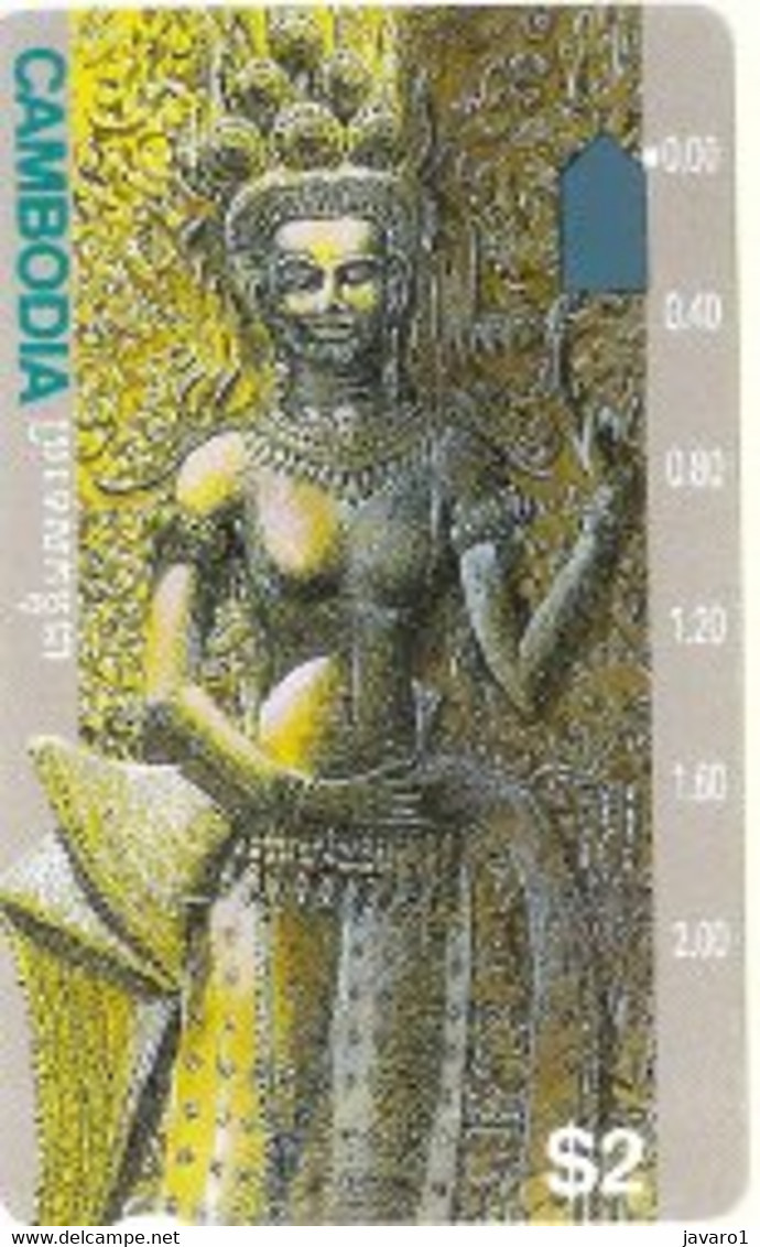 CAMBODJA : CAMT11 $2 1993 Bouddha 0.00 USED - Cambodge
