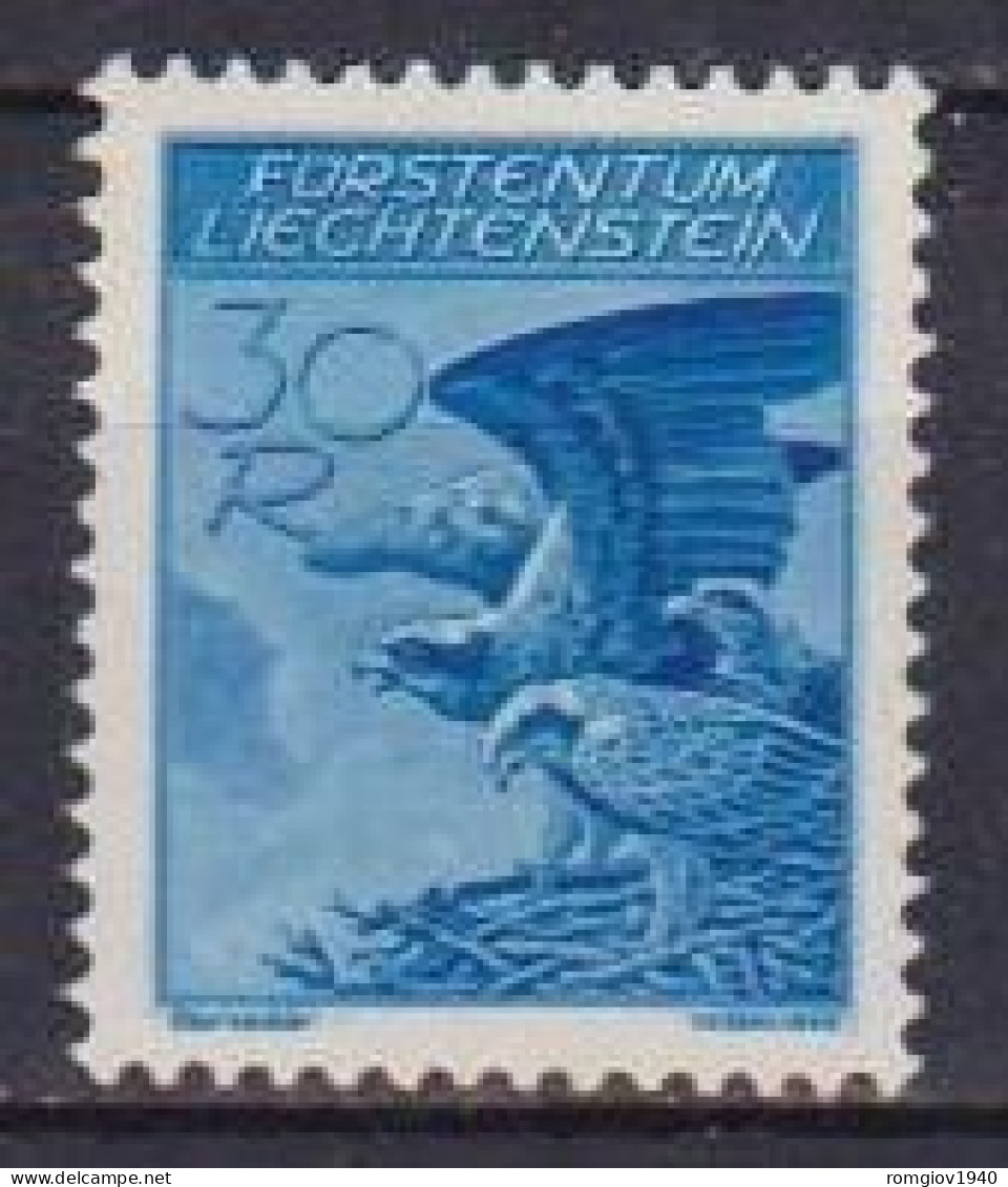 LIECHTENSTEIN 1934-35  POSTA  AEREA   AQUILA  REALE  UNIF.  12   MNH  XF - Luftpost