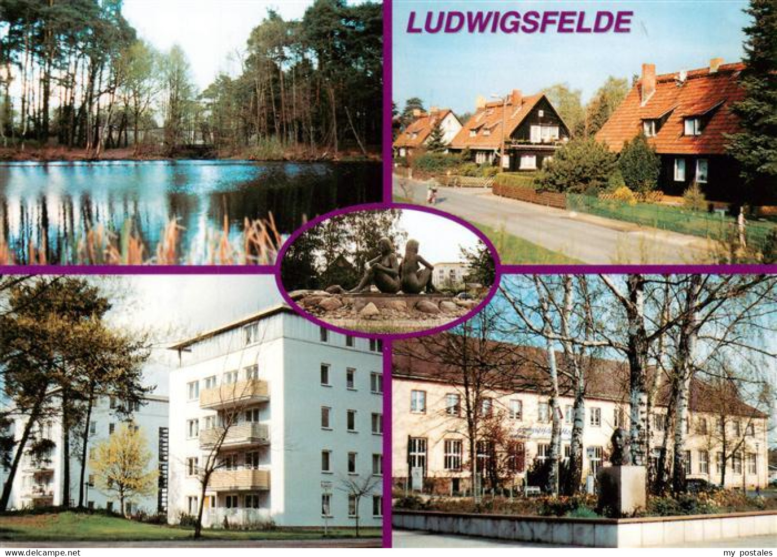 73946847 Ludwigsfelde Am Pechpfuhl Holzhaussiedlung Wohngebiet Donaustrasse Font - Ludwigsfelde