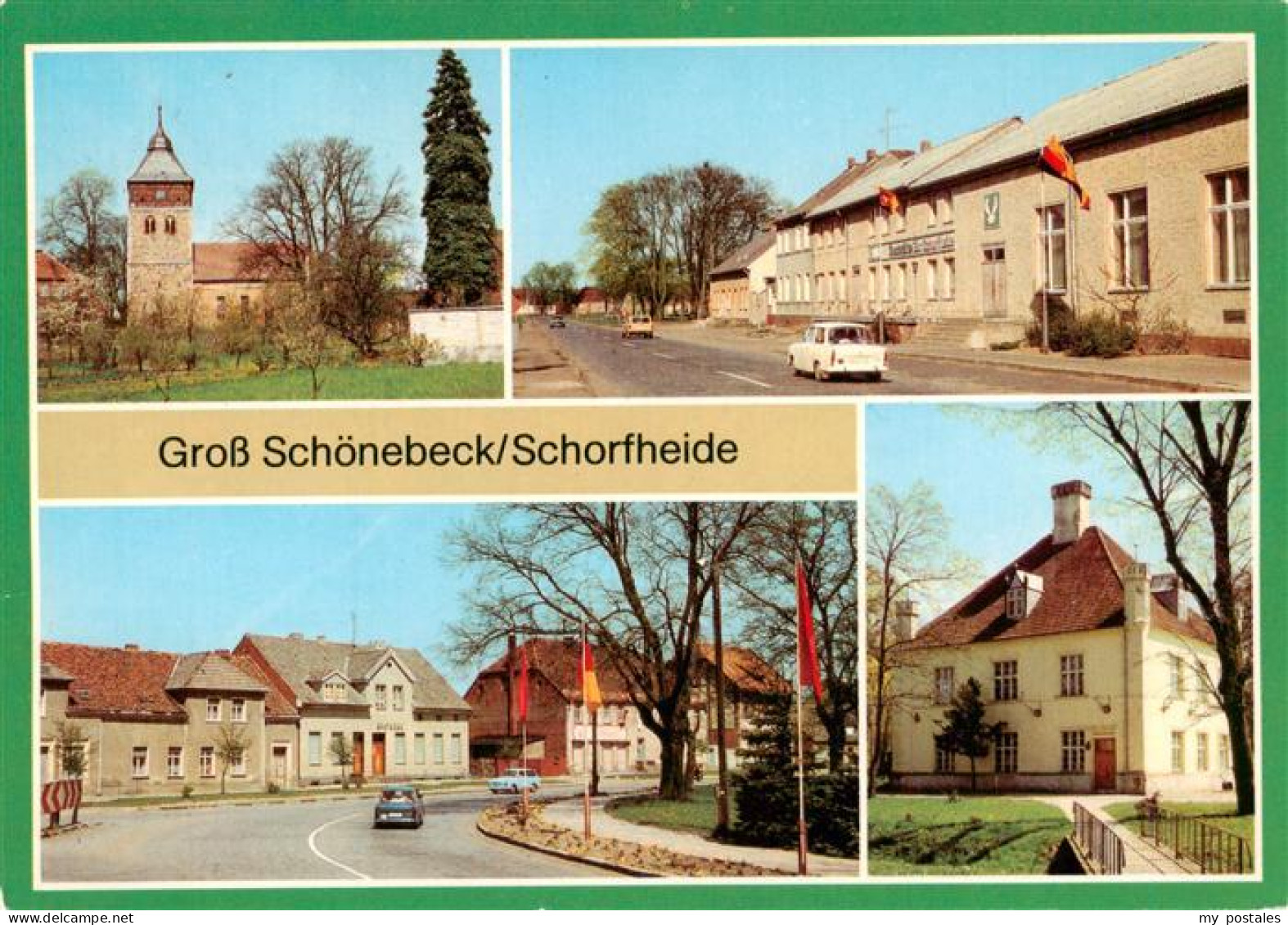 73946804 Gross_Schoenebeck Kirche Baudenkmal Konsum Gaststaette Zur Schorfheide  - Finowfurt