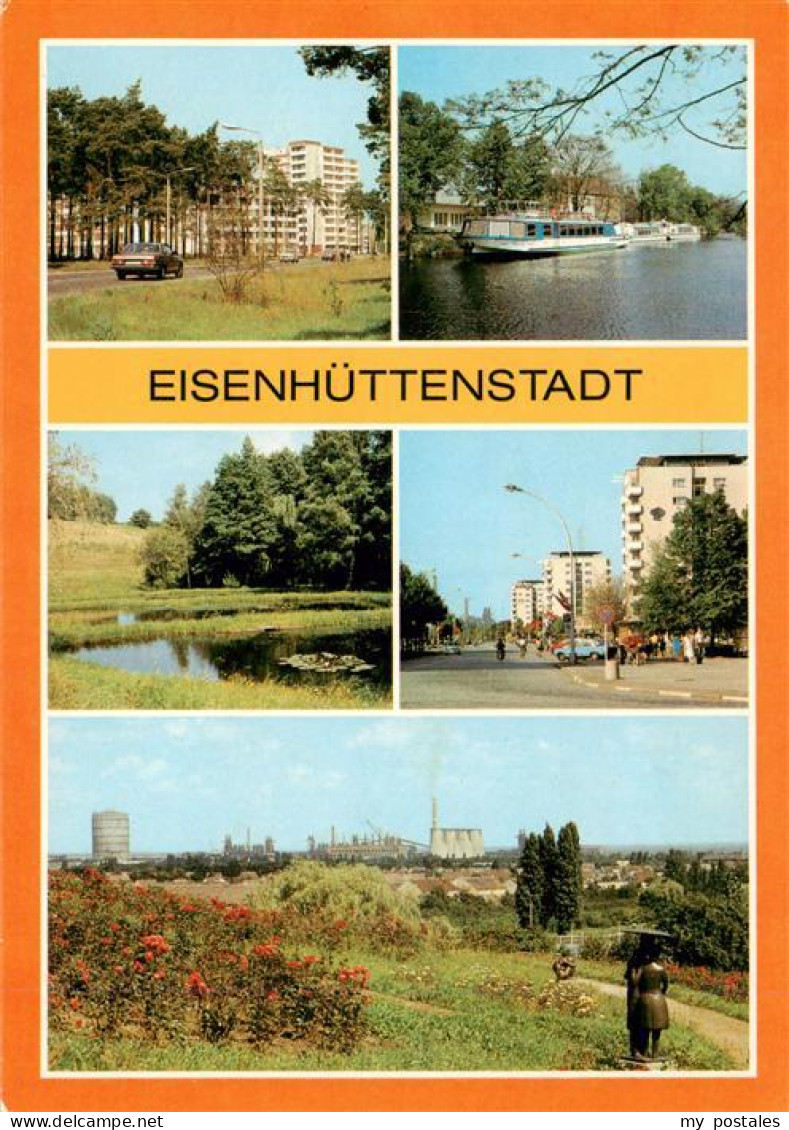73946795 Eisenhuettenstadt Neubauten Anlegestelle Der Fahrgastschiffe Goldfischt - Eisenhüttenstadt