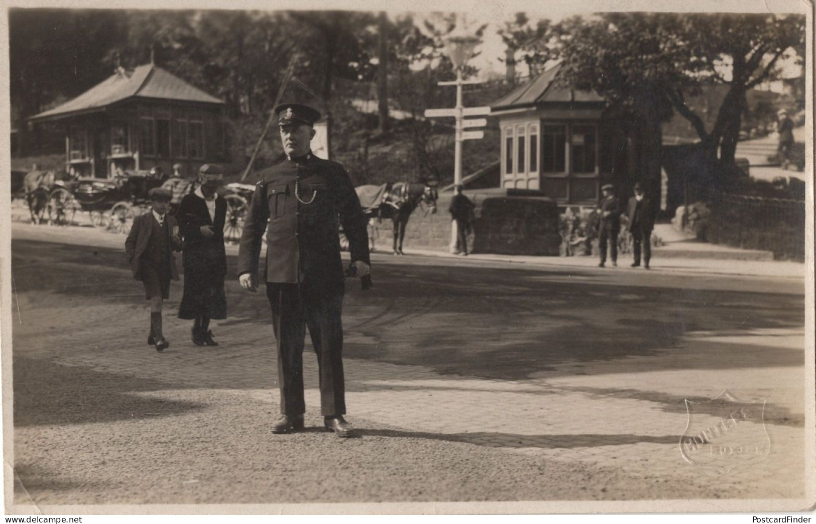 Buxton Policeman Derby Old Real Photo Police Postcard - Derbyshire