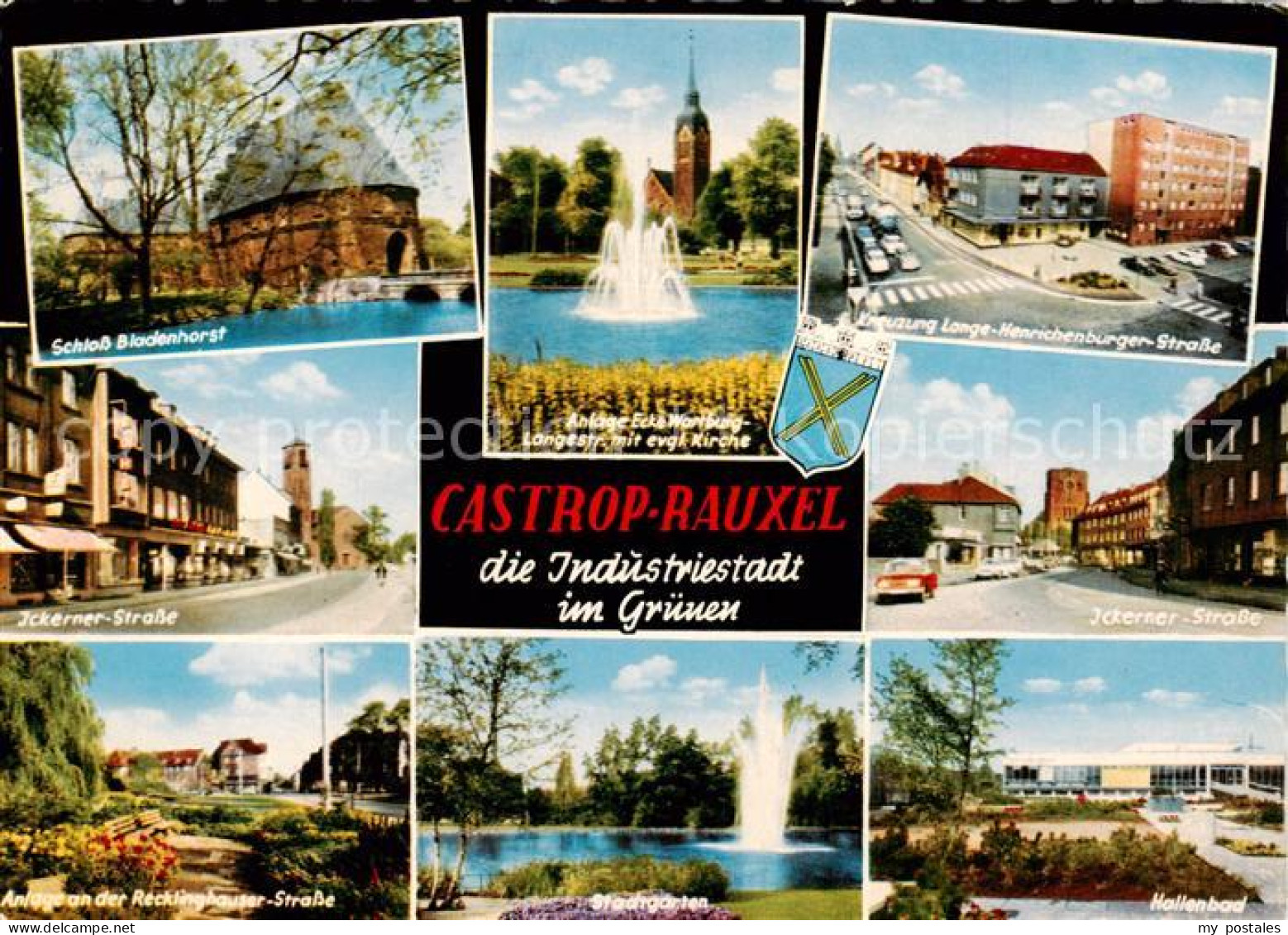 73866232 Castrop-Rauxel Schloss Bladenhorst Ev Kirche Fontaene Lange Ecke Henric - Castrop-Rauxel