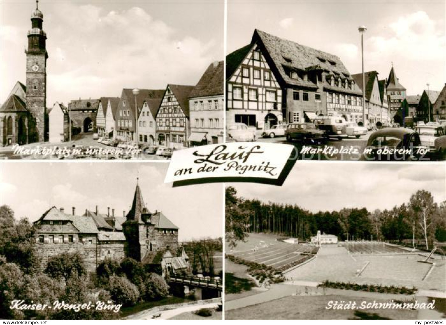 73866202 Lauf Pegnitz Marktplatz Stadttor Kaiser Wenzel Burg Freibad Lauf Pegnit - Lauf