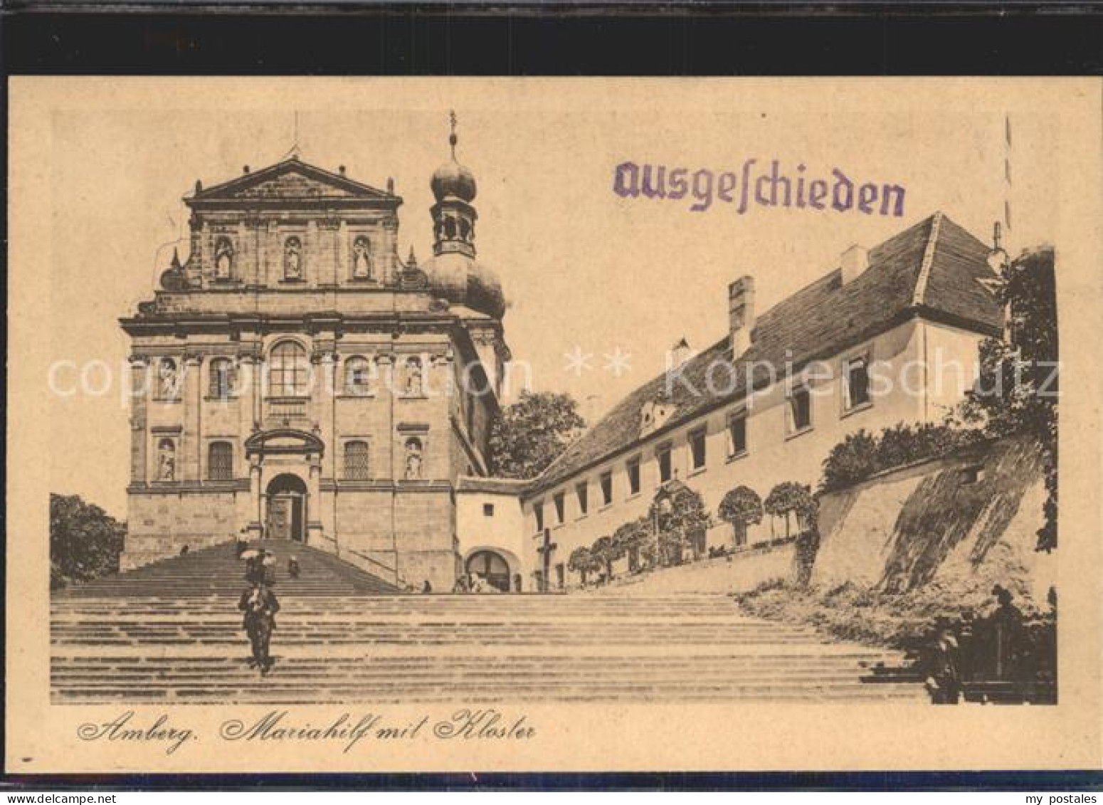 42305454 Amberg Oberpfalz Mariahilf Mit Kloster Amberg - Amberg