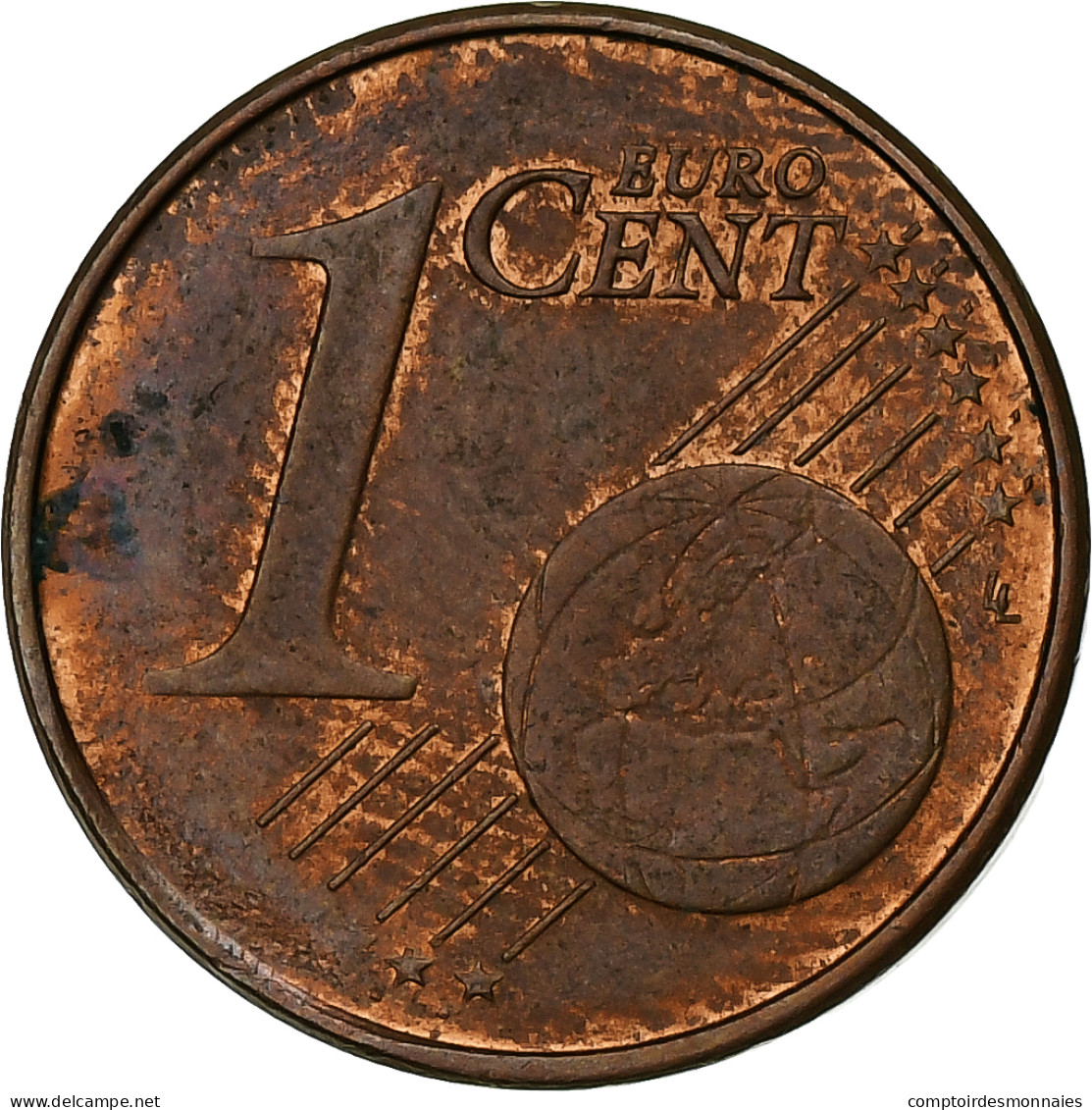 Portugal, Euro Cent, 2007, Lisbonne, Error Cud Coin, SUP, Cuivre Plaqué Acier - Errors And Oddities