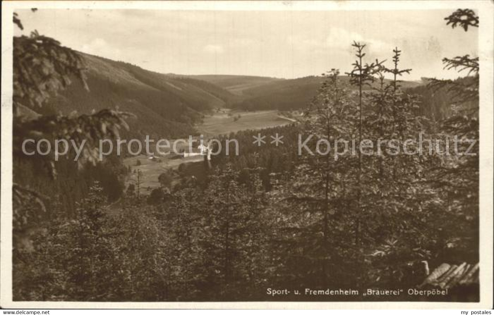 42301562 Oberpoebel Sport- Und Fremdenheim Brauerei Schmiedeberg Osterzgebirge - Schmiedeberg (Erzgeb.)