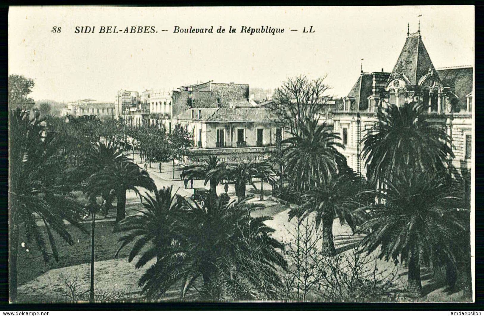 A65  ALGERIE CPA  SIDI BEL ABBES - BOULEVARD DE LA REPUBLIQUE - Collections & Lots