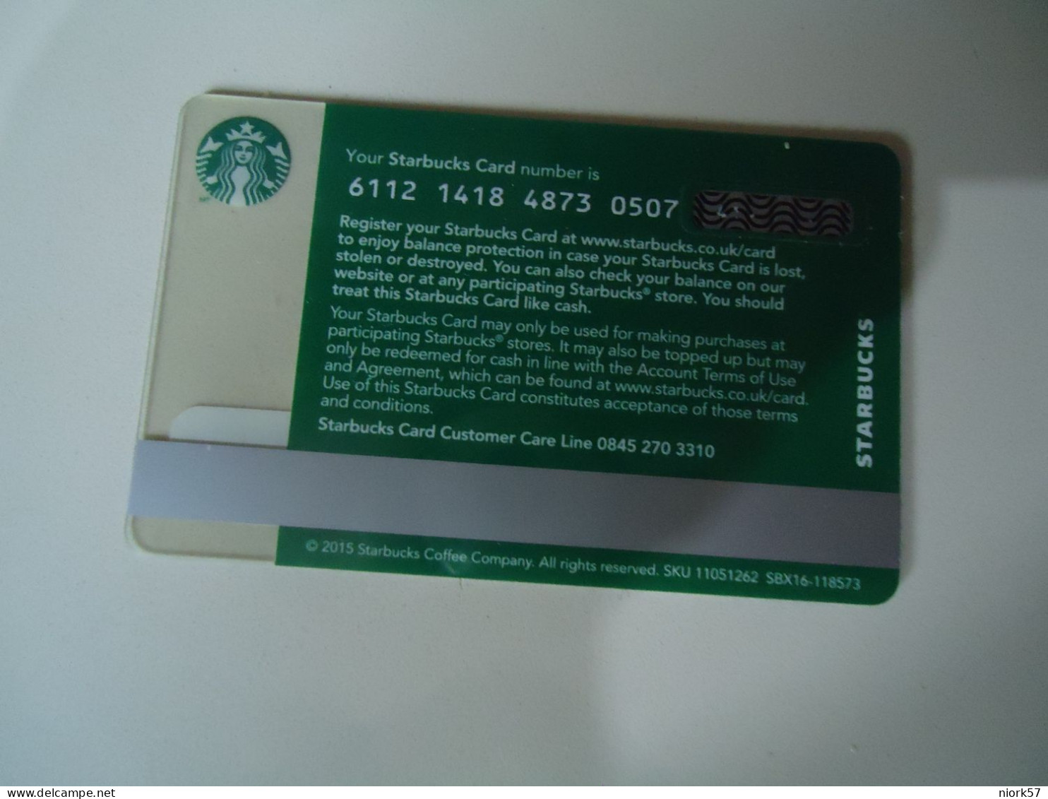 UNITED KINGDOM    CARDS CAFE  STARBUCKS TREE - Andere & Zonder Classificatie