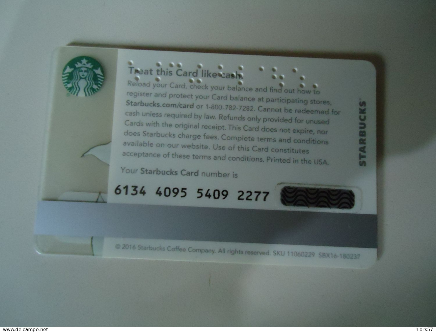 UNITED STATES  CARDS CAFE  STARBUCKS - Sonstige & Ohne Zuordnung