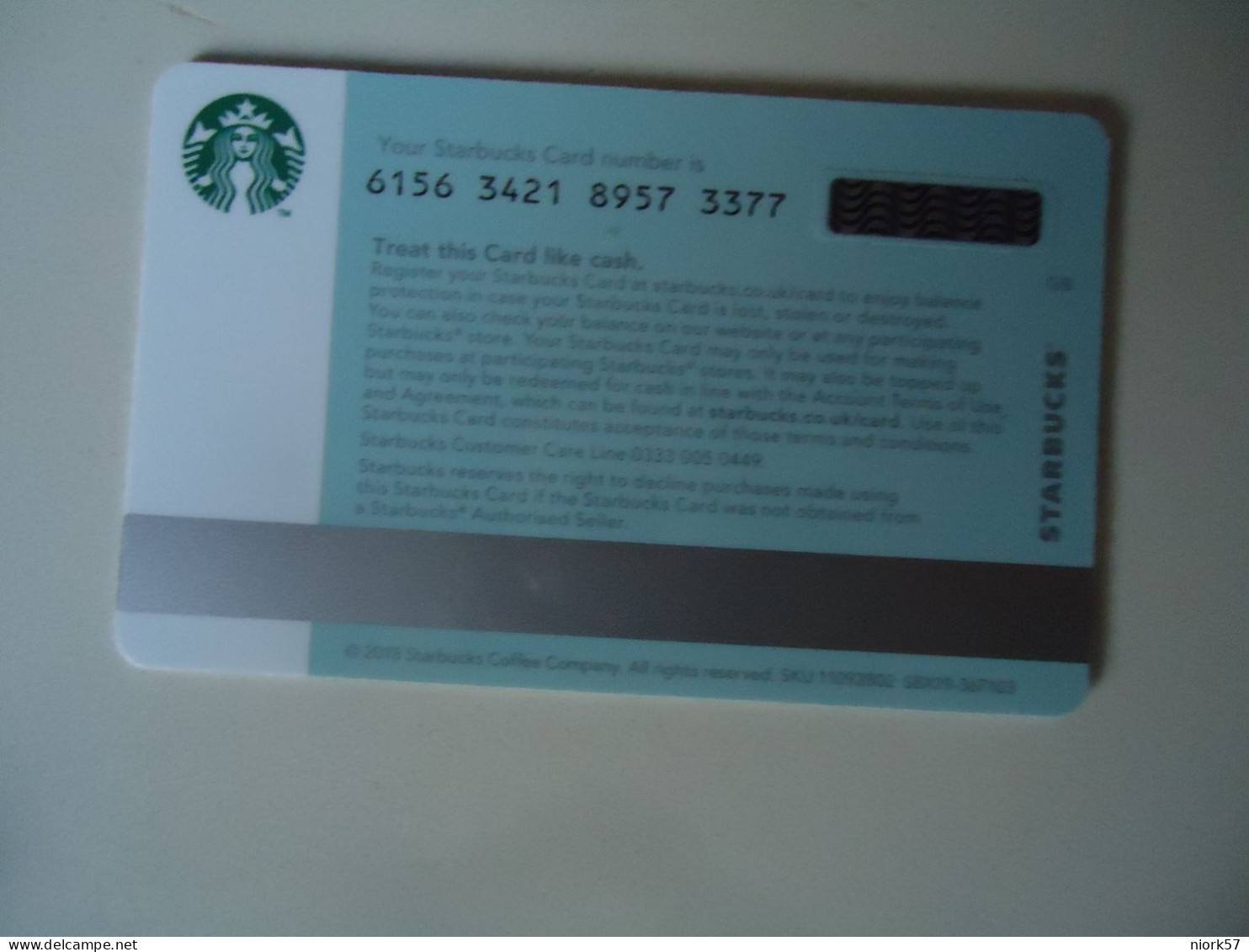 UNITED KINGDOM    CARDS CAFE  STARBUCKS ANIMALS - Autres & Non Classés