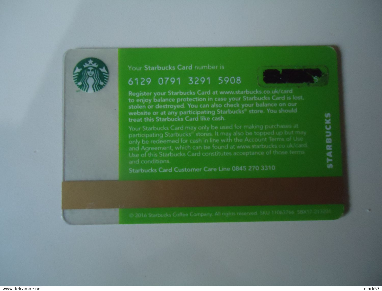 UNITED STATES  CARDS CAFE  STARBUCKS - Other & Unclassified