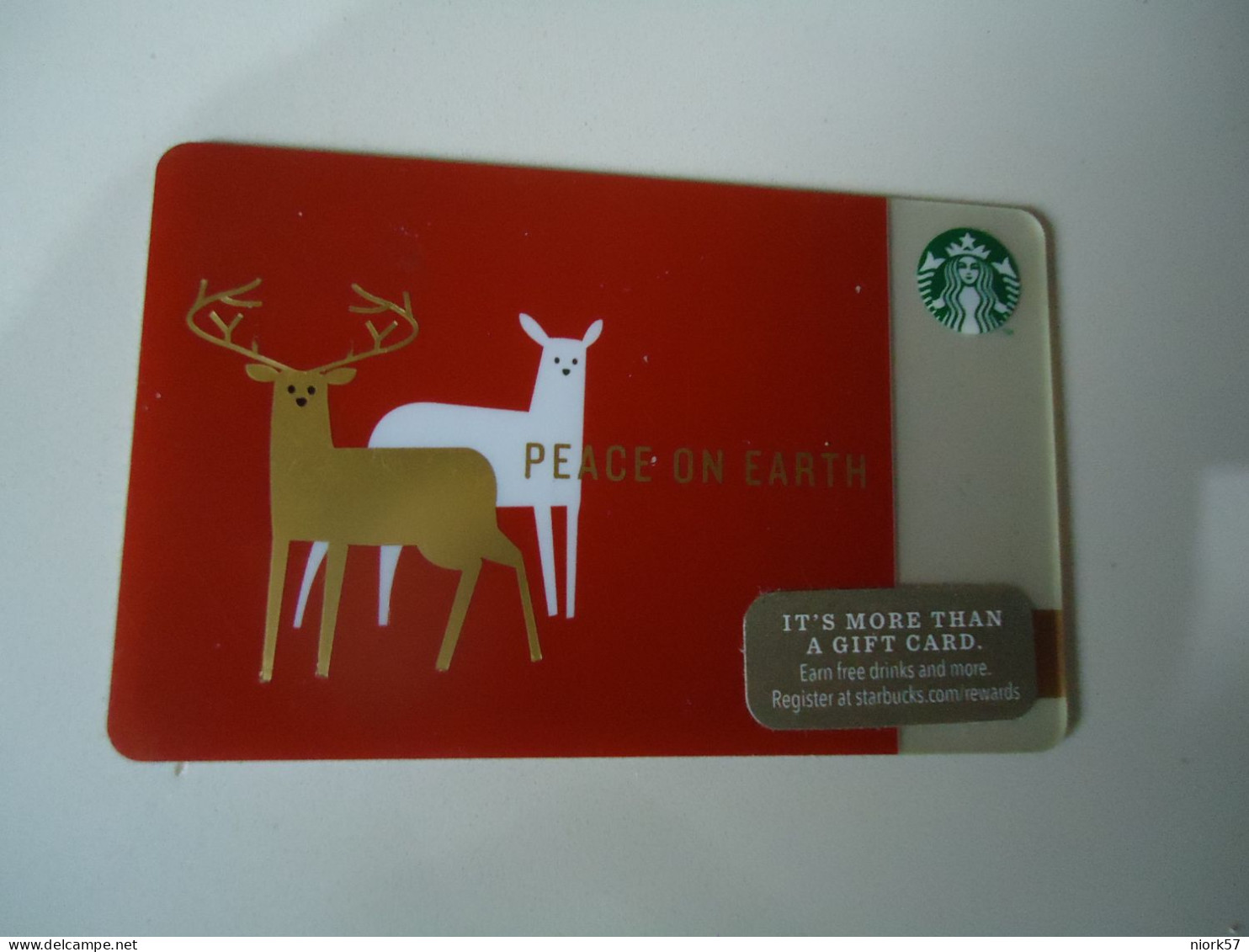 UNITED STATES  CARDS CAFE  STARBUCKS ANIMALS ELK - Autres & Non Classés