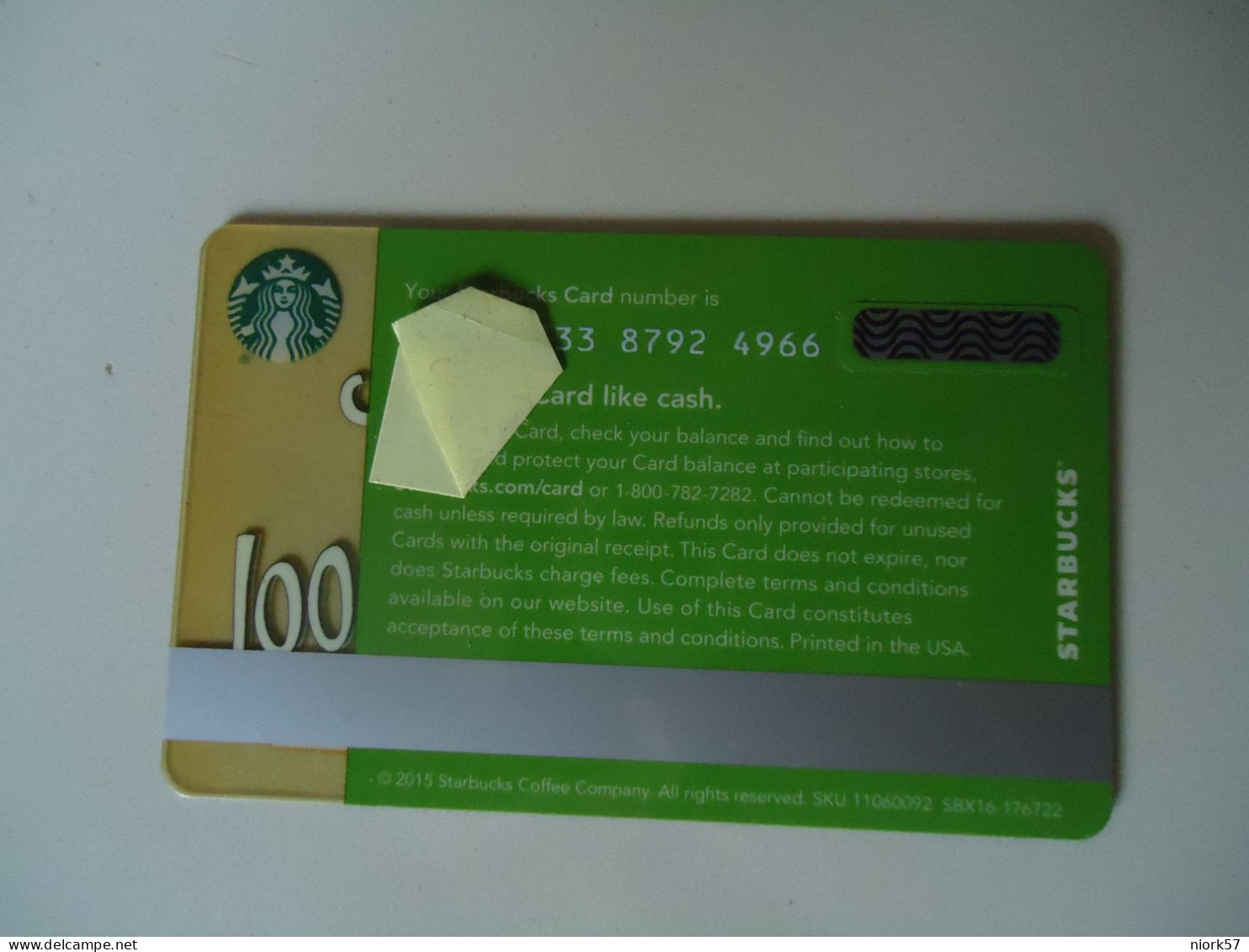 UNITED STATES CARDS CAFE  STARBUCKS - Altri & Non Classificati