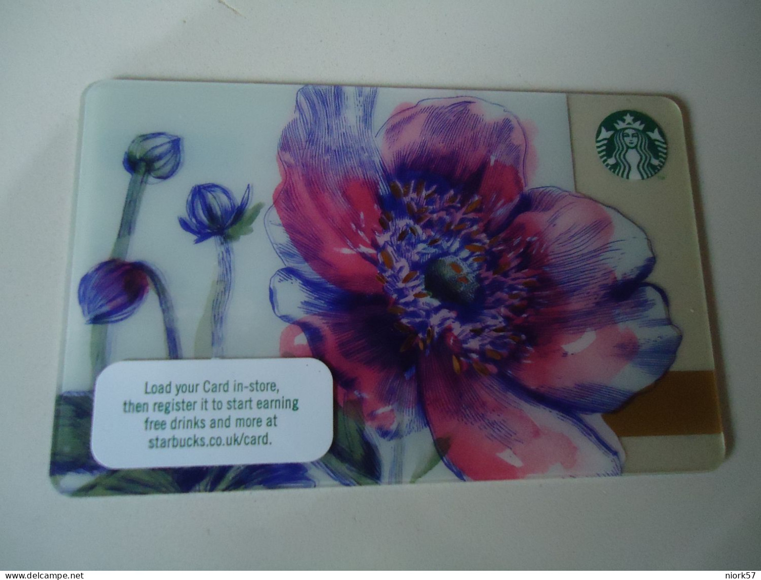 UNITED KINGDOM CARDS CAFE  STARBUCKS FLOWERS - Other & Unclassified