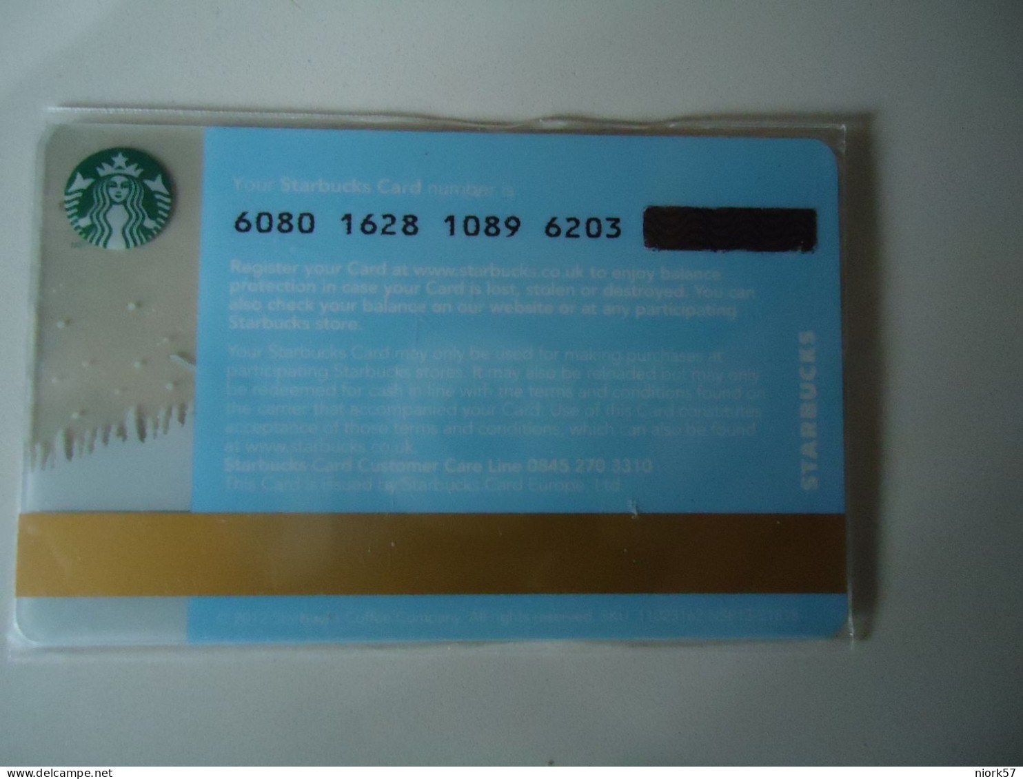 UNITED KINGDOM CARDS CAFE  STARBUCKS - Other & Unclassified