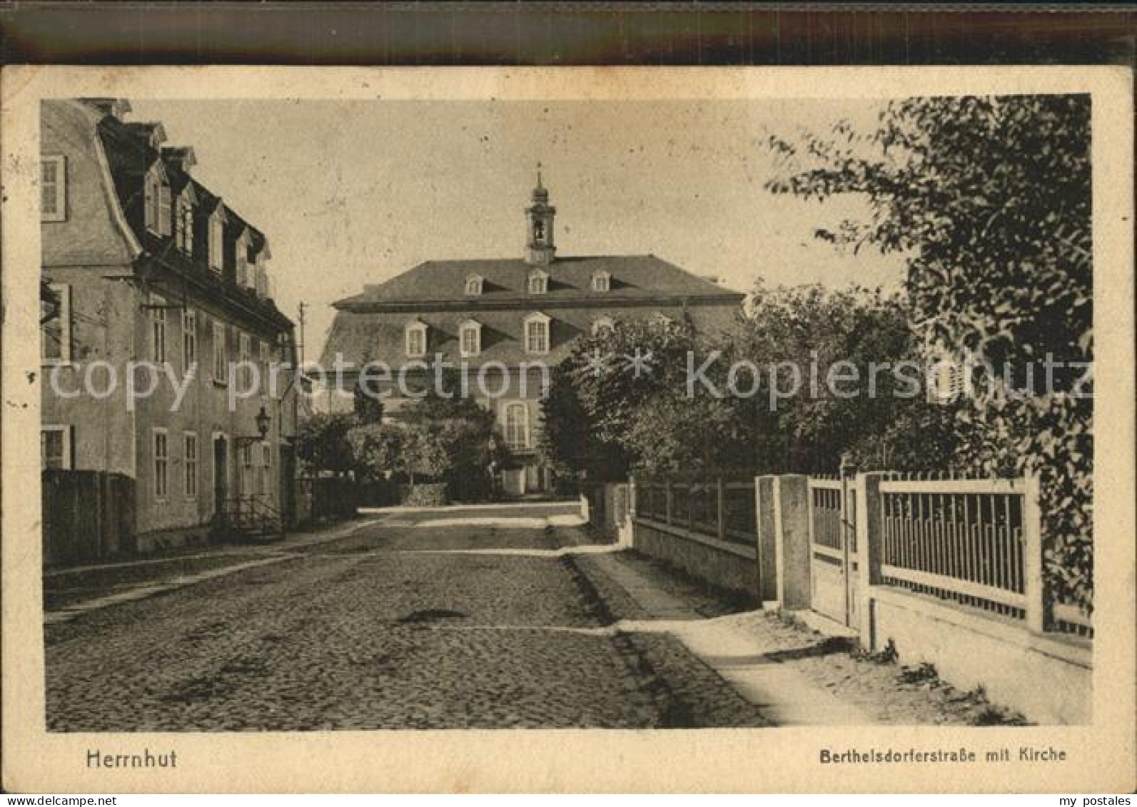 42296072 Herrnhut Berthelsdorferstrasse Mit Kirche Herrnhut - Herrnhut