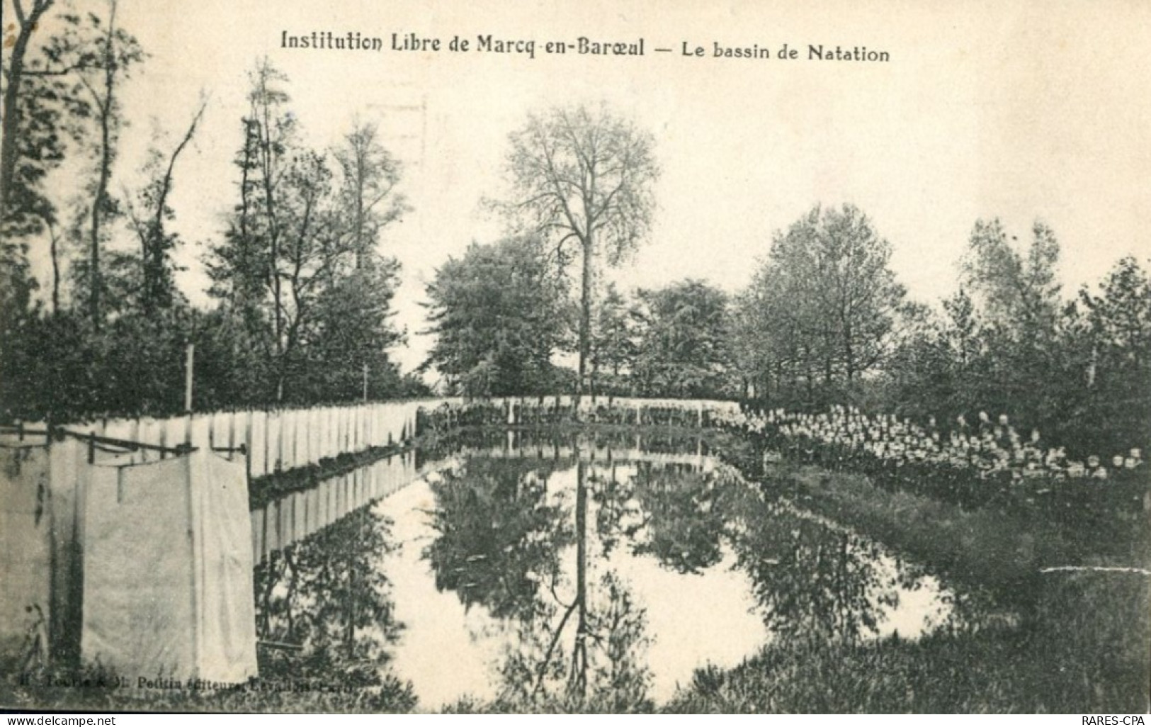 59 MARCQ EN BAROEUL - Instituion Libre De Marcq En Baroeul - Le Bassin De Natation - TB - Autres & Non Classés