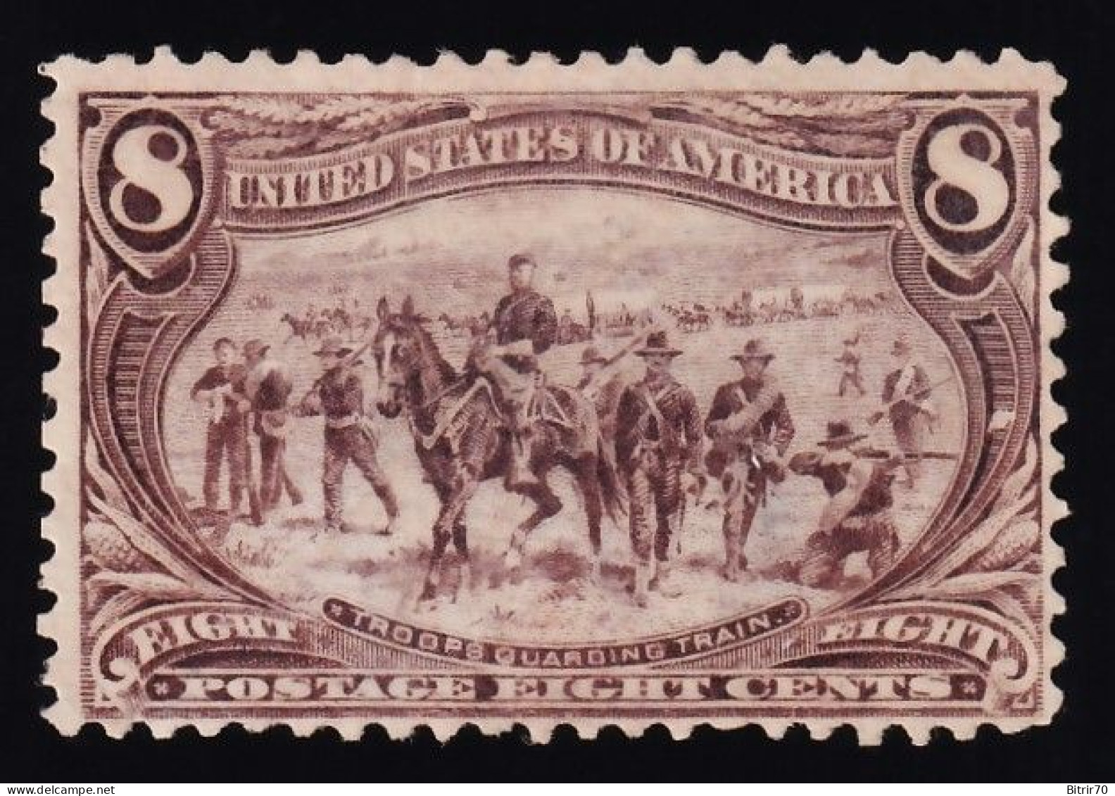 Estados Unidos, 1898  Y&T. 133.  (*), 8 C. Marrón-lila - Unused Stamps